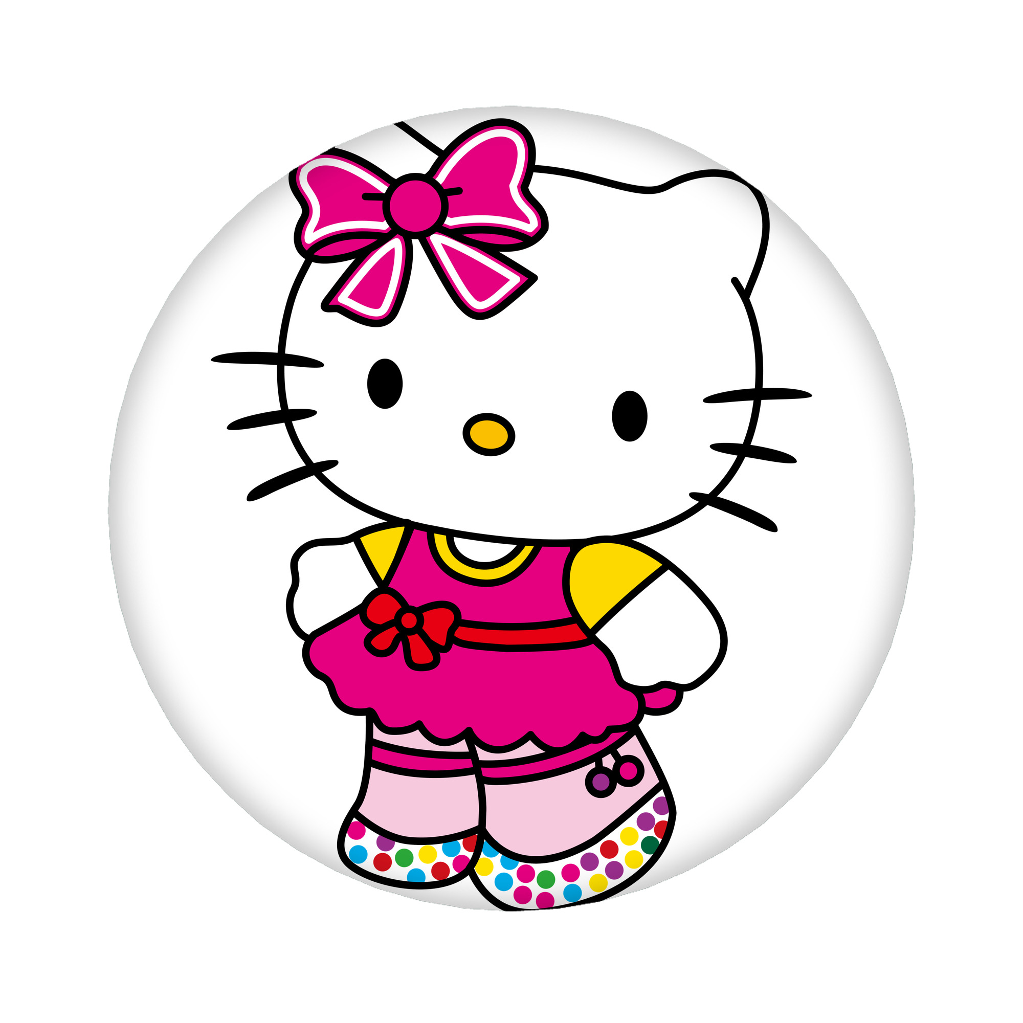 （画像用） Hello Kitty ハローキティ 6cm 缶バッジ 複数セット
