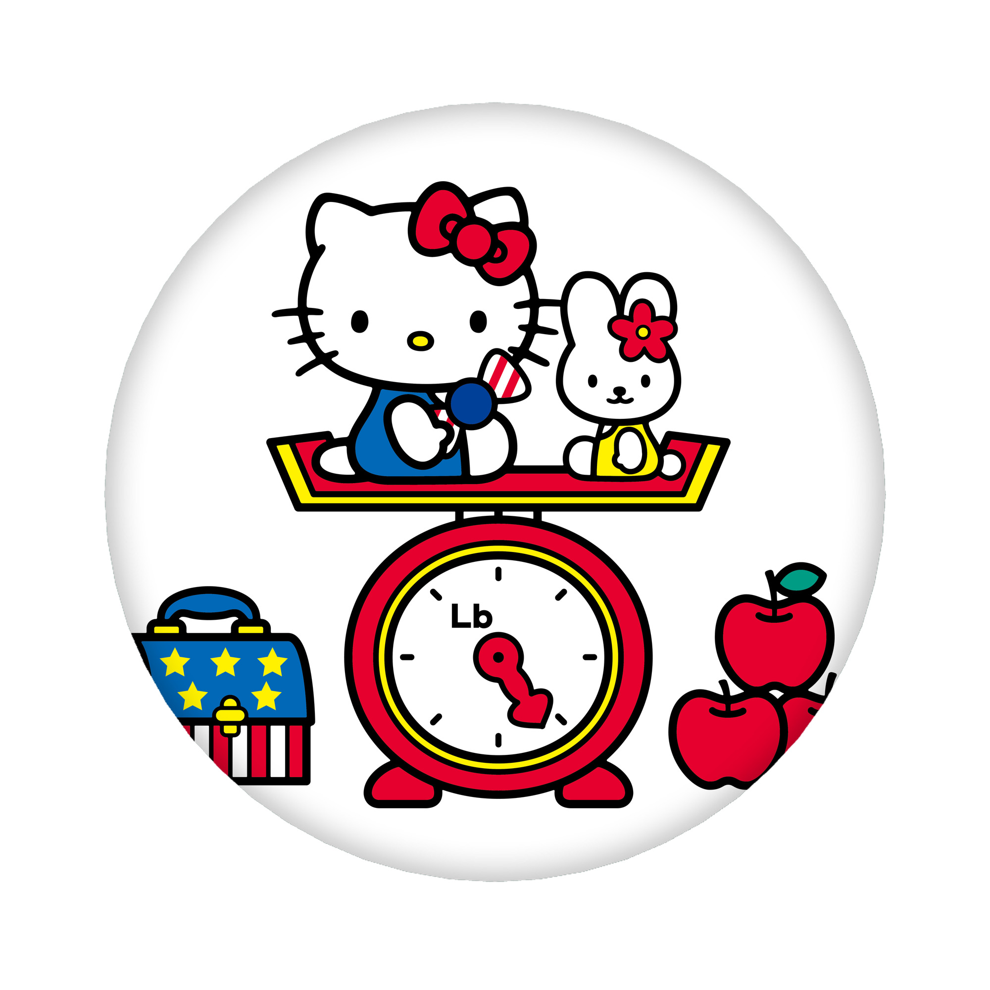 （画像用） Hello Kitty ハローキティ 6cm 缶バッジ 複数セット