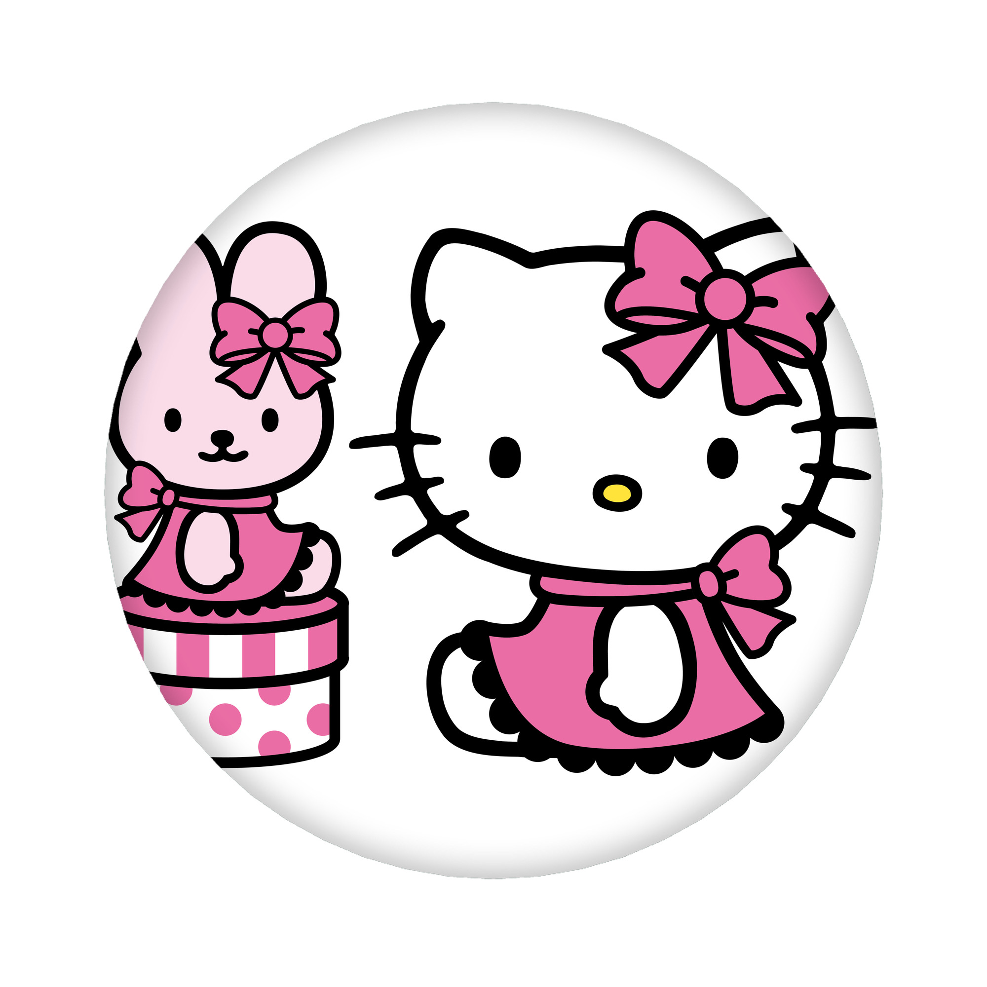 （画像用） Hello Kitty ハローキティ 6cm 缶バッジ 複数セット