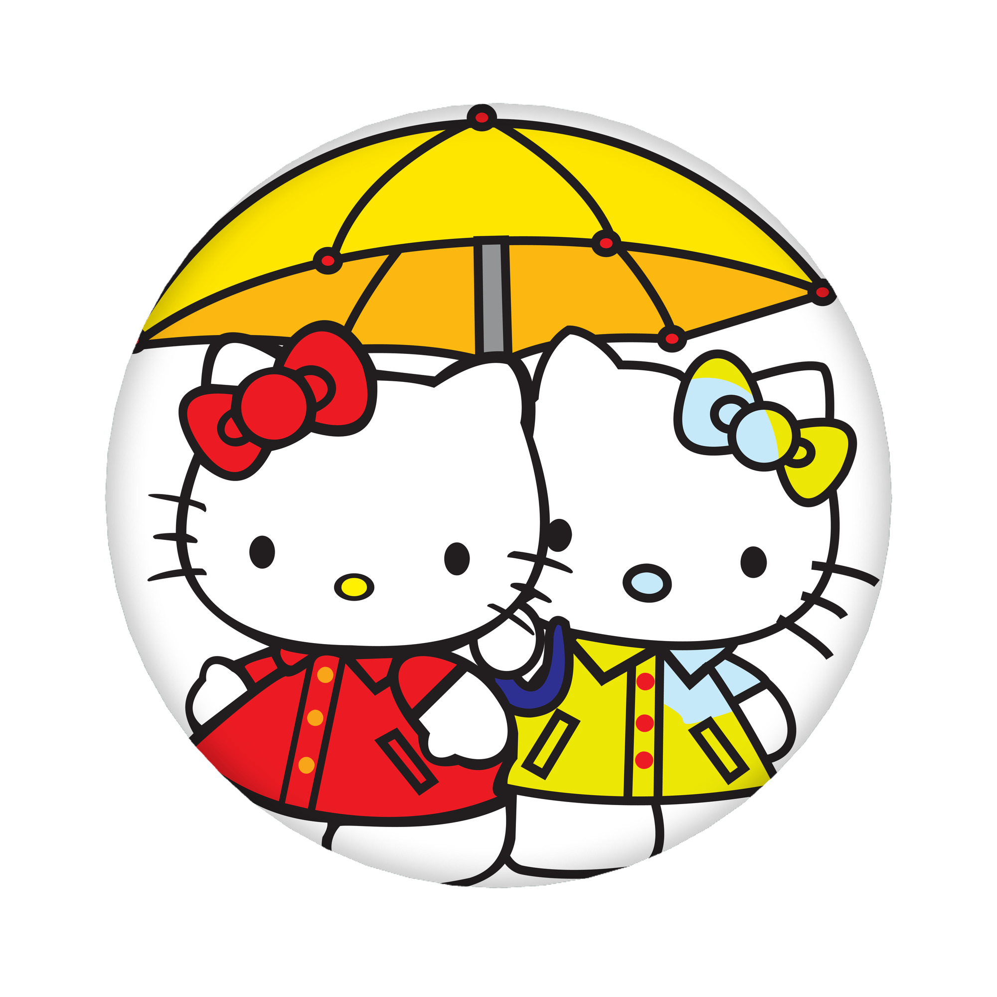 （画像用） Hello Kitty ハローキティ 6cm 缶バッジ 複数セット