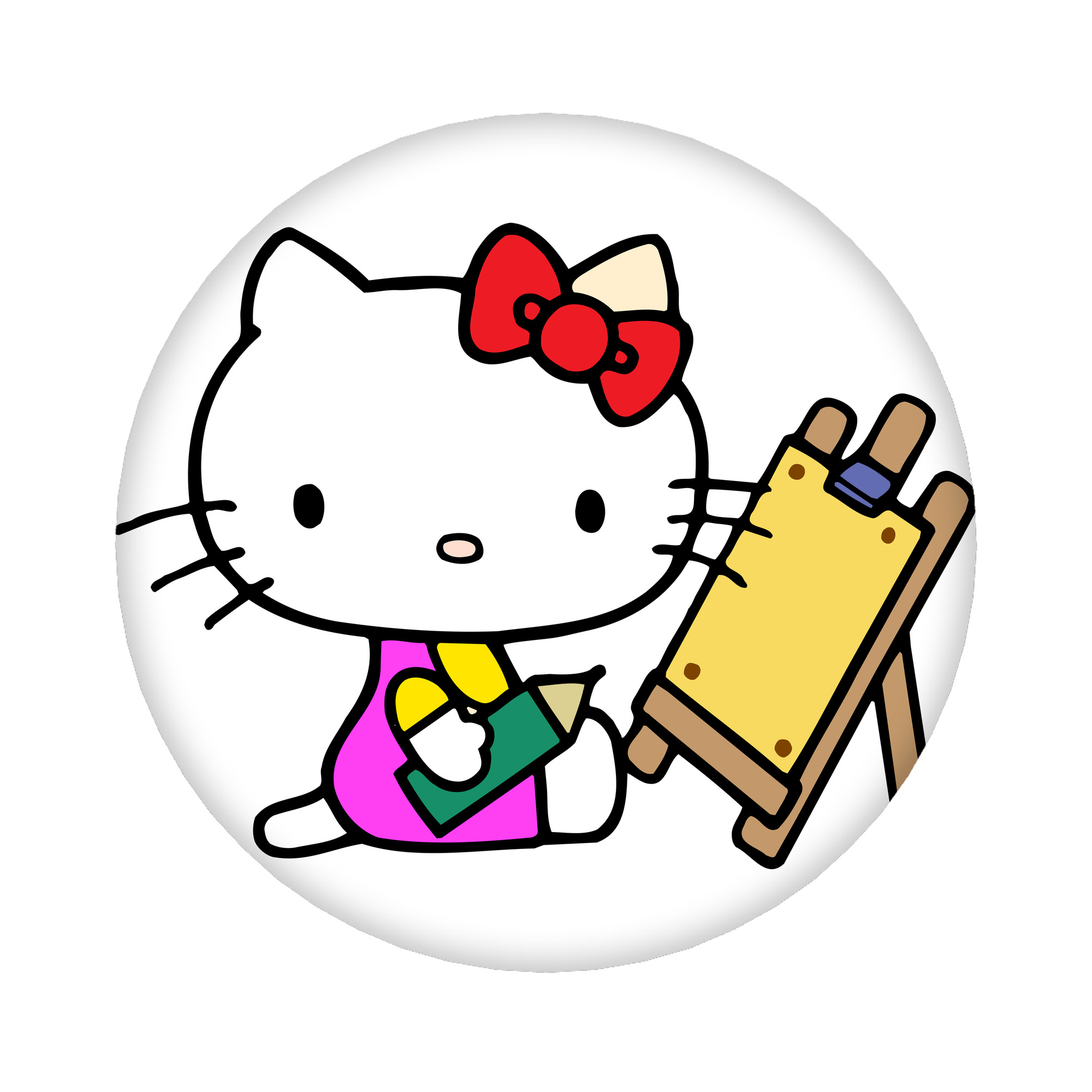 （画像用） Hello Kitty ハローキティ 6cm 缶バッジ 複数セット