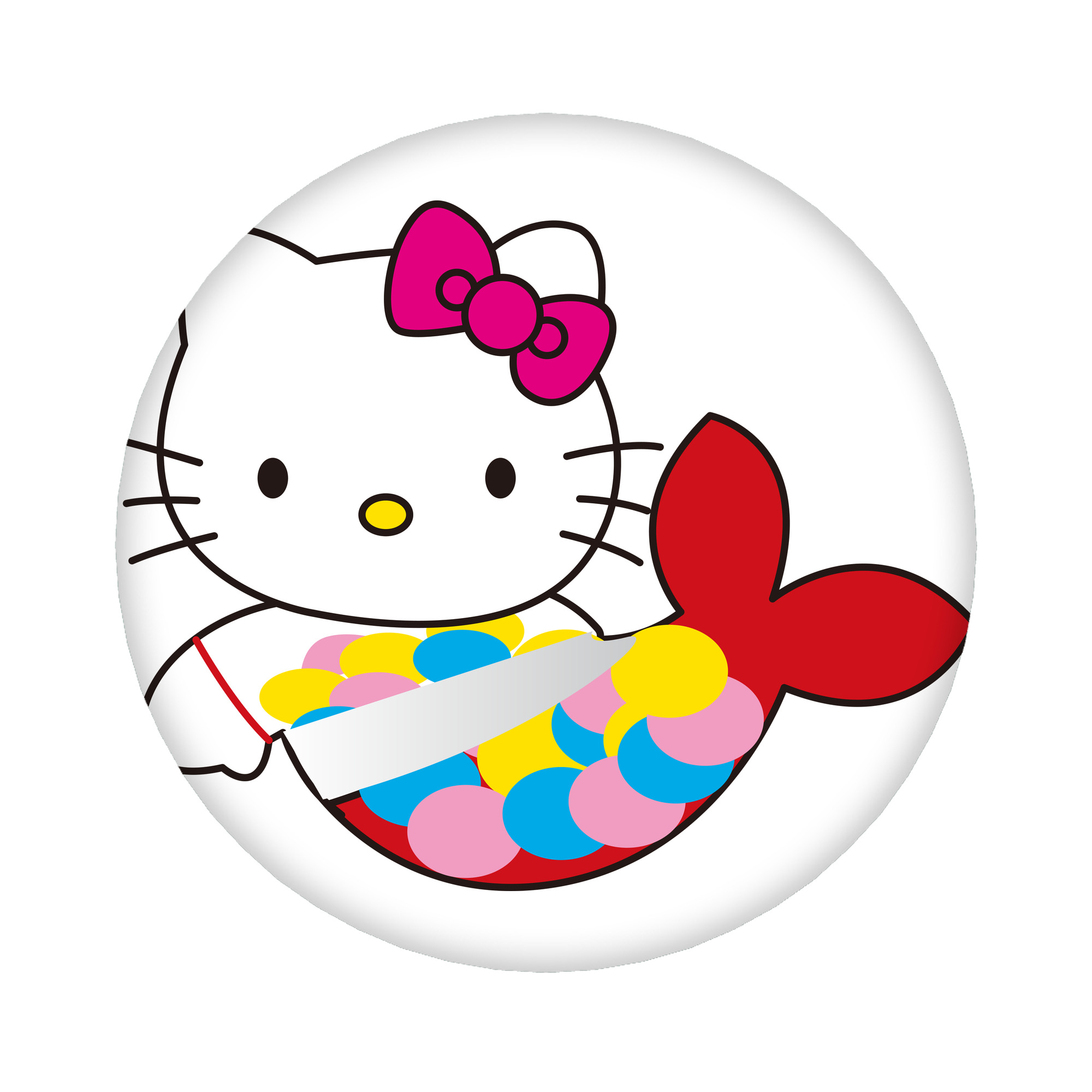 （画像用） Hello Kitty ハローキティ 6cm 缶バッジ 複数セット