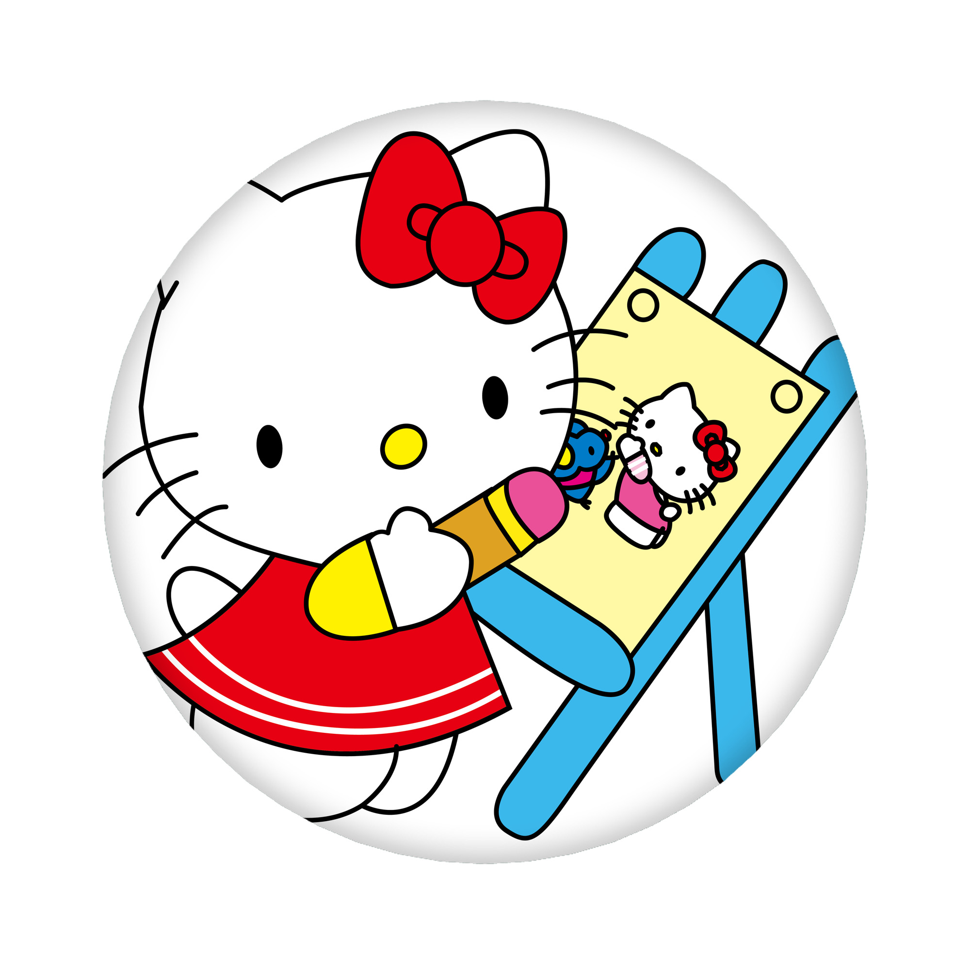 （画像用） Hello Kitty ハローキティ 6cm 缶バッジ 複数セット