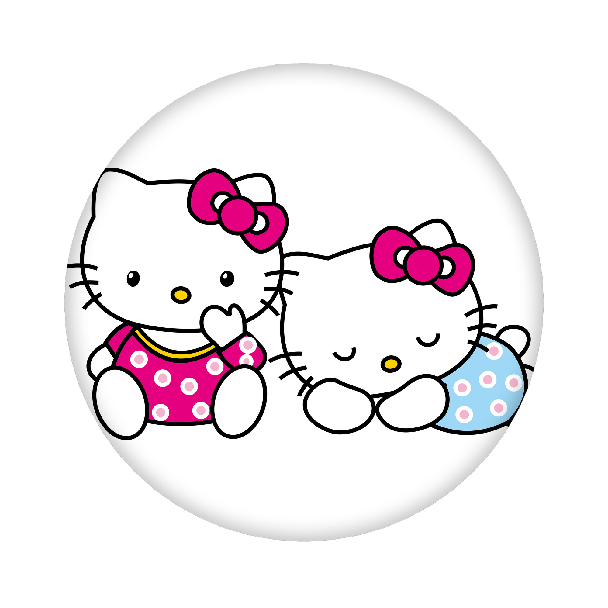 （画像用） Hello Kitty ハローキティ 6cm 缶バッジ 複数セット