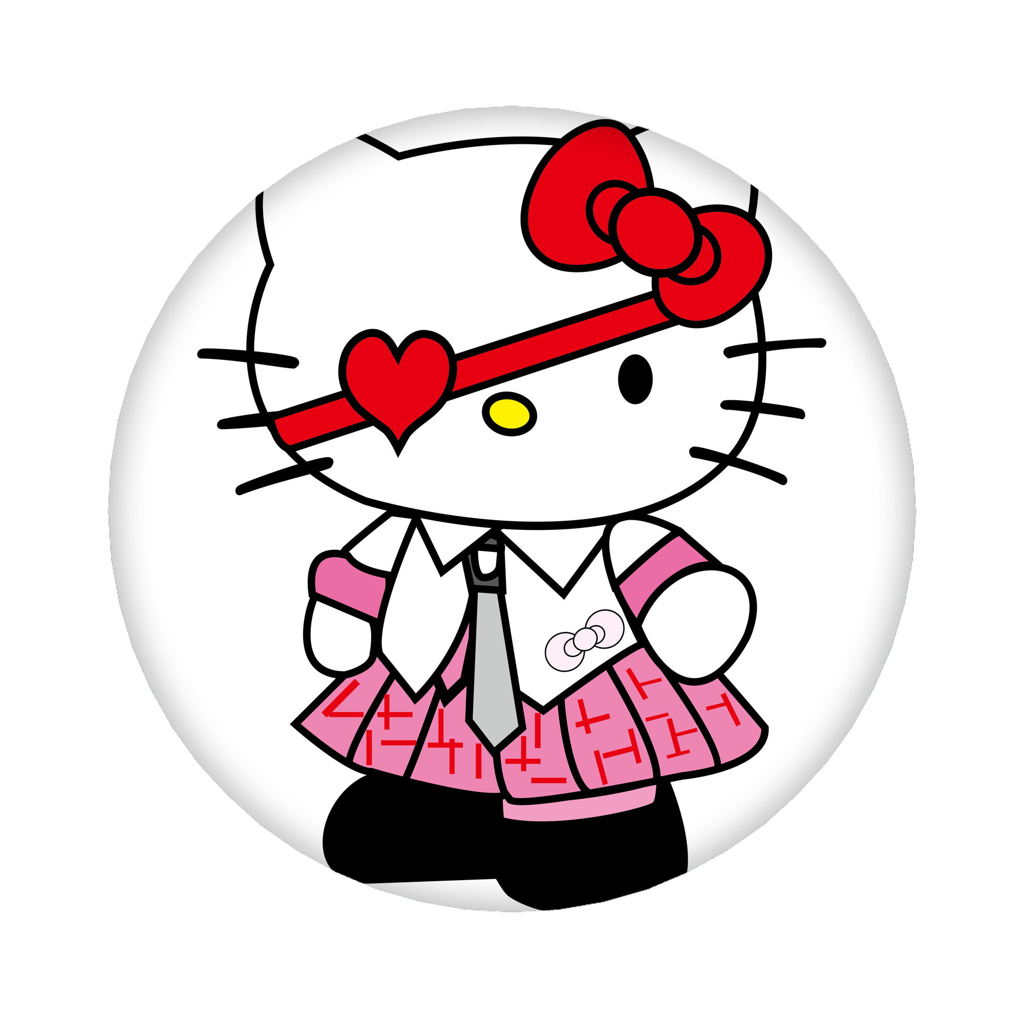 （画像用） Hello Kitty ハローキティ 6cm 缶バッジ 複数セット