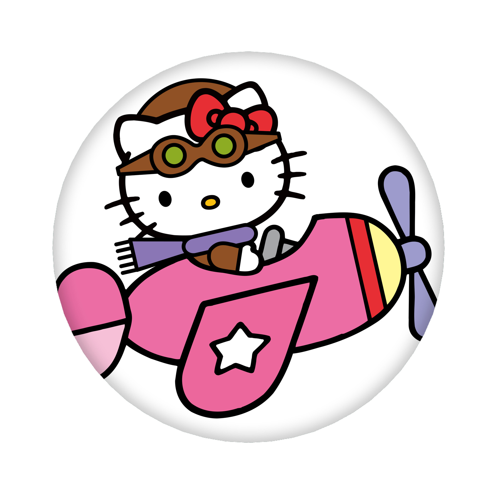 （画像用） Hello Kitty ハローキティ 6cm 缶バッジ 複数セット