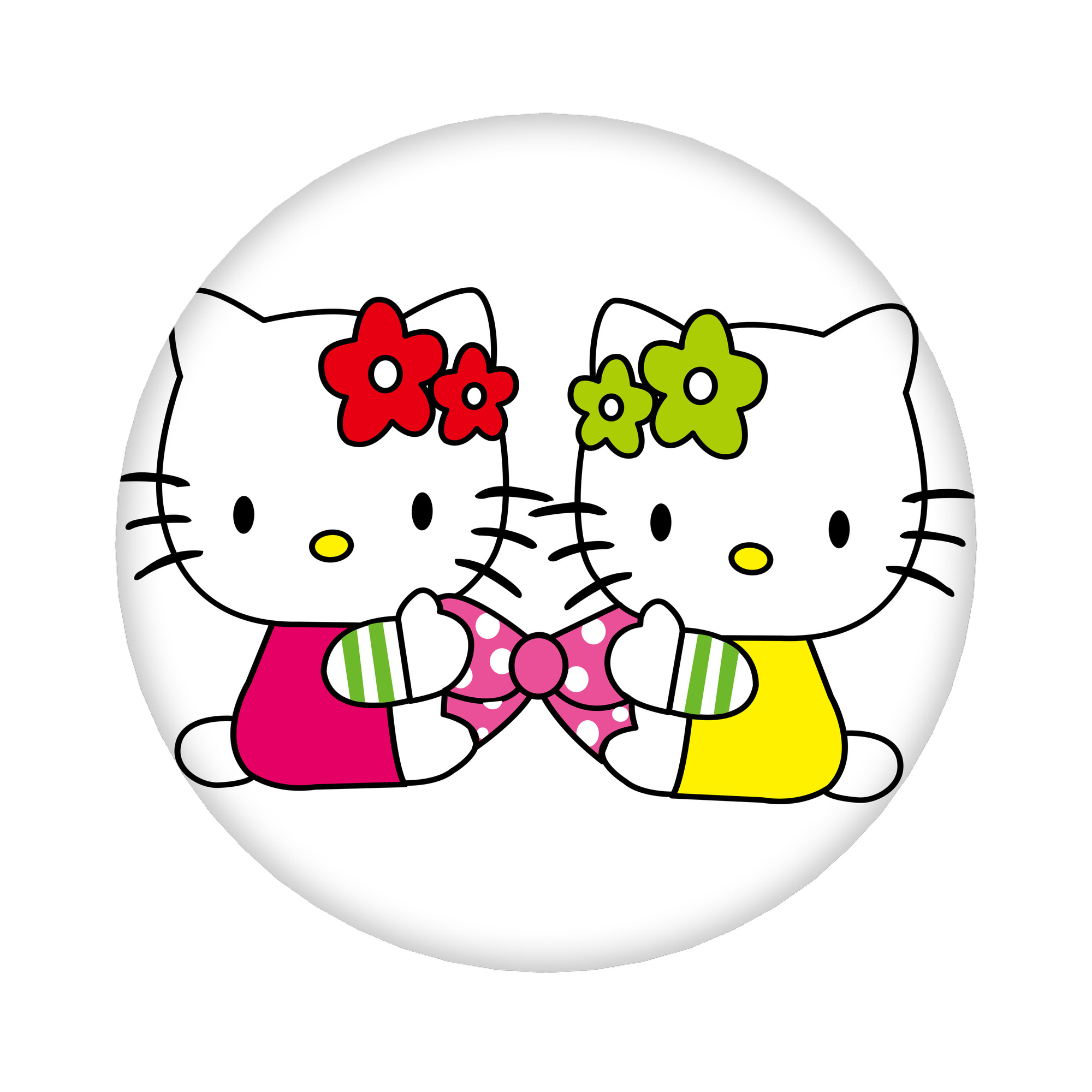 （画像用） Hello Kitty ハローキティ 6cm 缶バッジ 複数セット