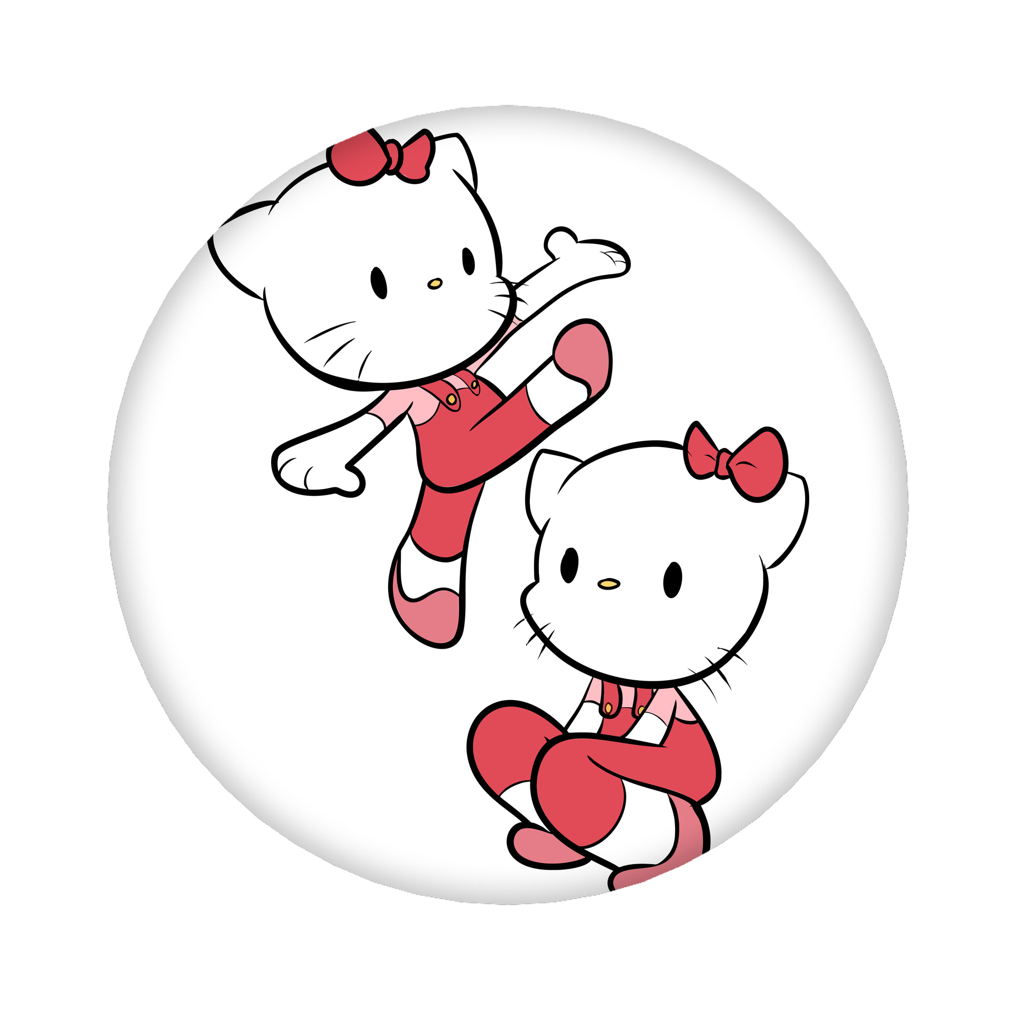 （画像用） Hello Kitty ハローキティ 6cm 缶バッジ 複数セット
