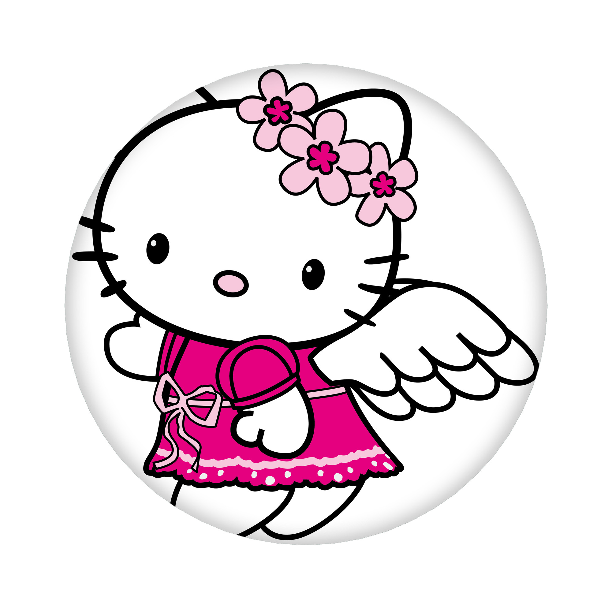 （画像用） Hello Kitty ハローキティ 6cm 缶バッジ 複数セット