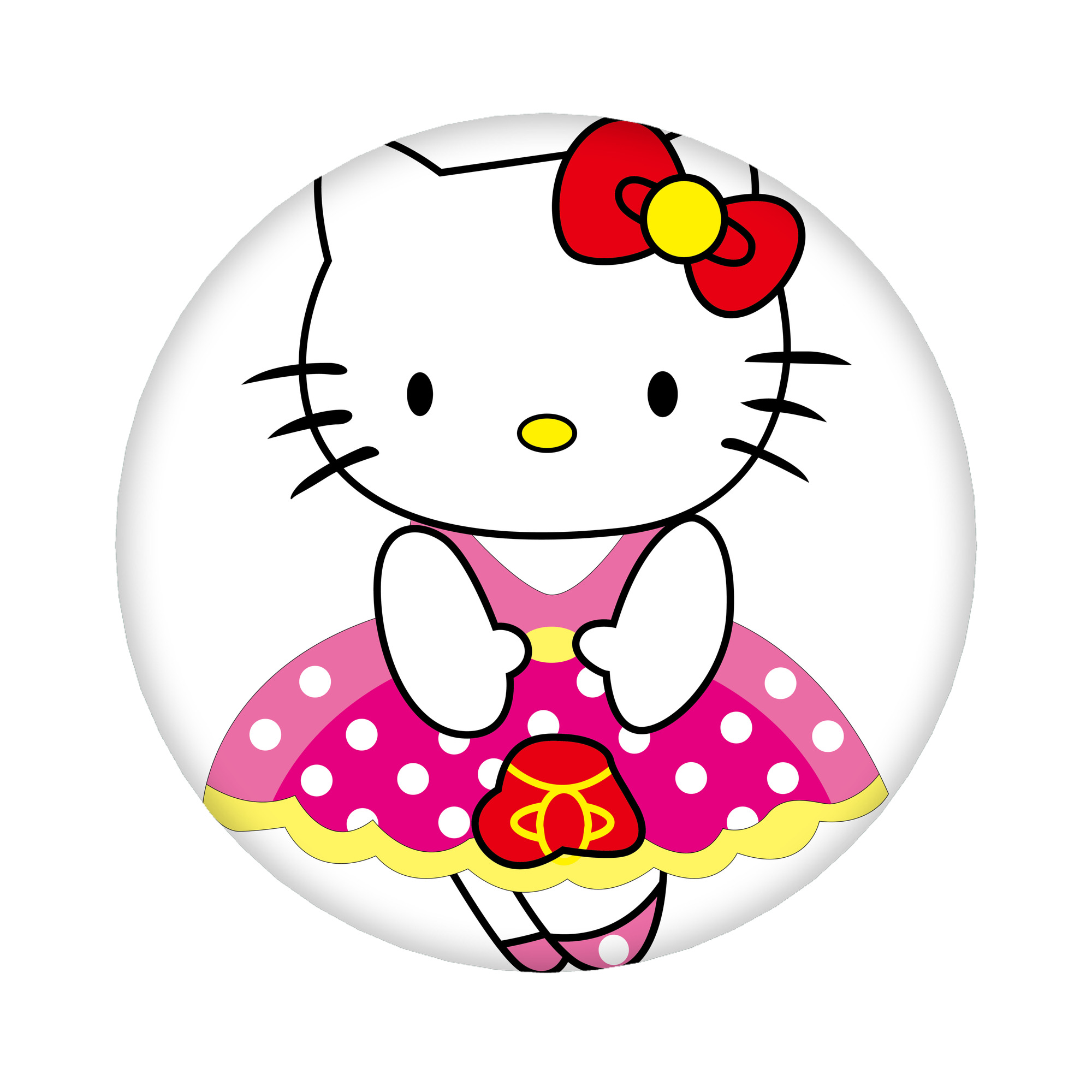 （画像用） Hello Kitty ハローキティ 6cm 缶バッジ 複数セット