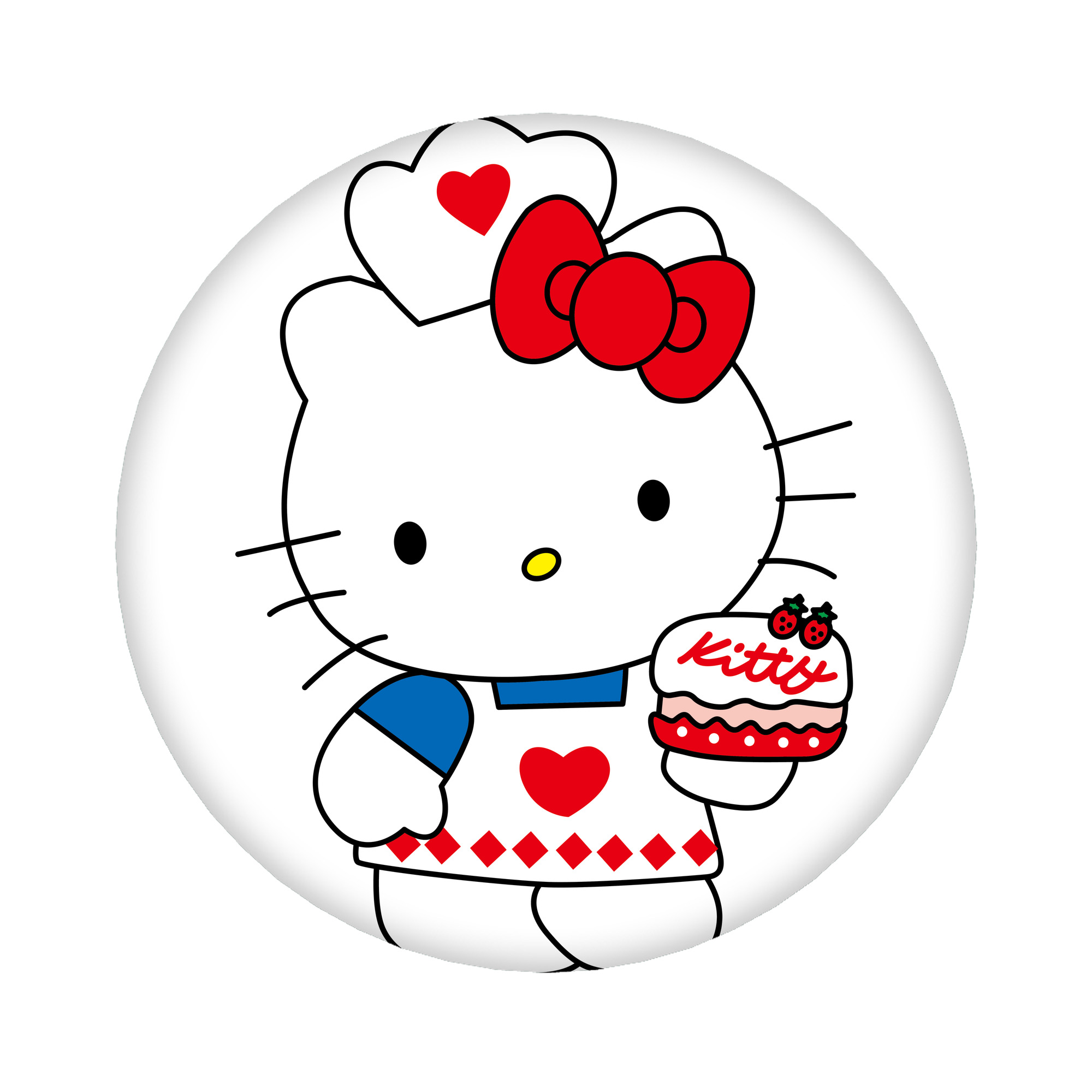 （画像用） Hello Kitty ハローキティ 6cm 缶バッジ 複数セット