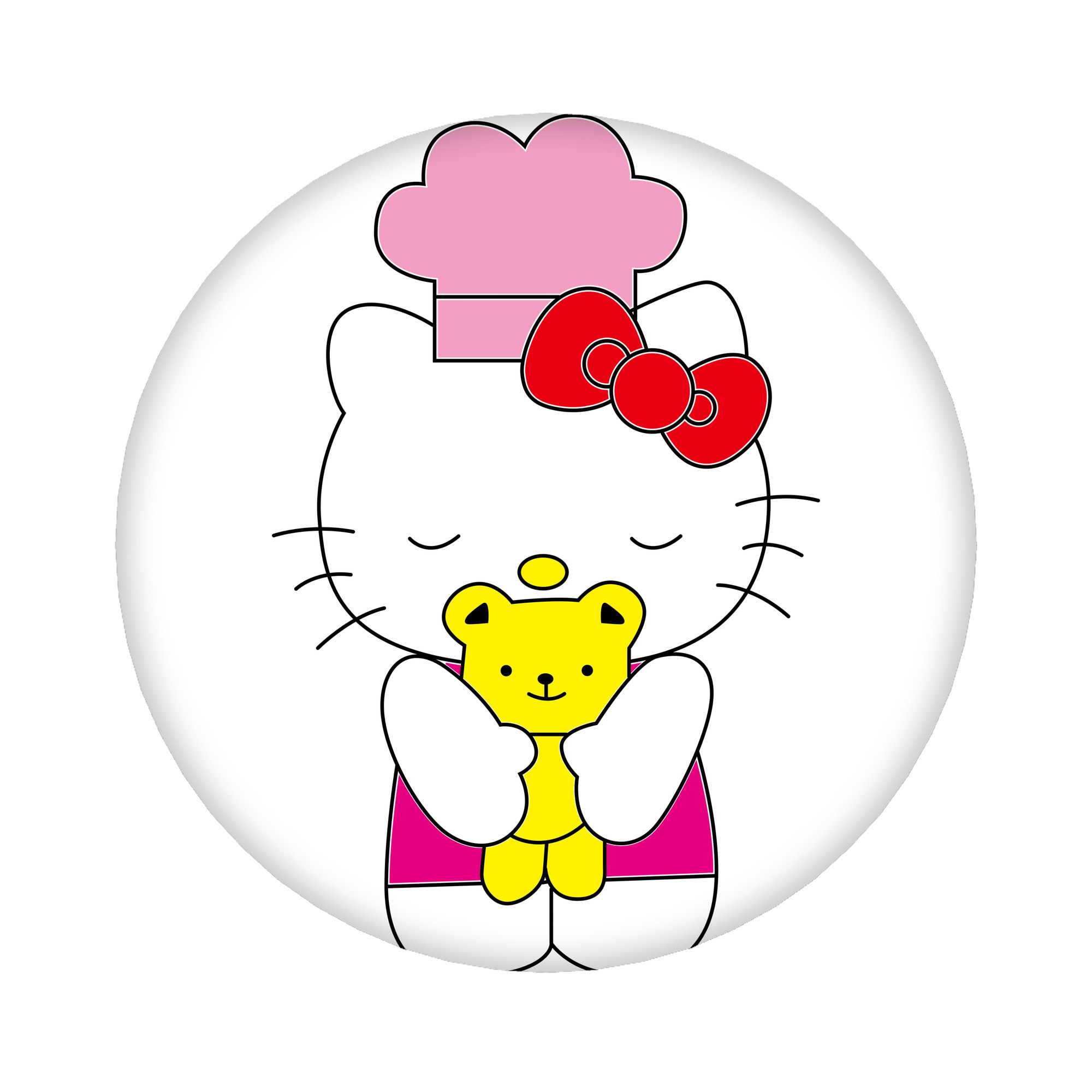 （画像用） Hello Kitty ハローキティ 6cm 缶バッジ 複数セット