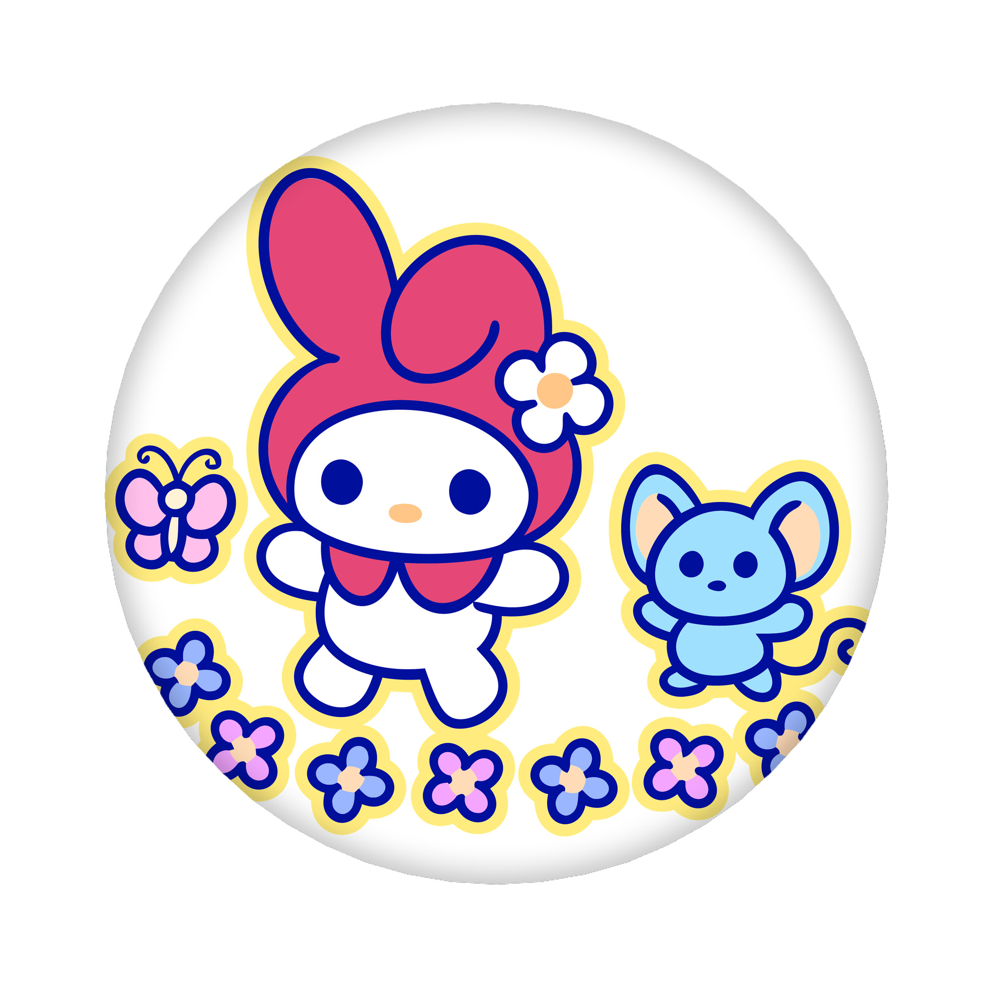 （画像用） Hello Kitty ハローキティ 6cm 缶バッジ 複数セット