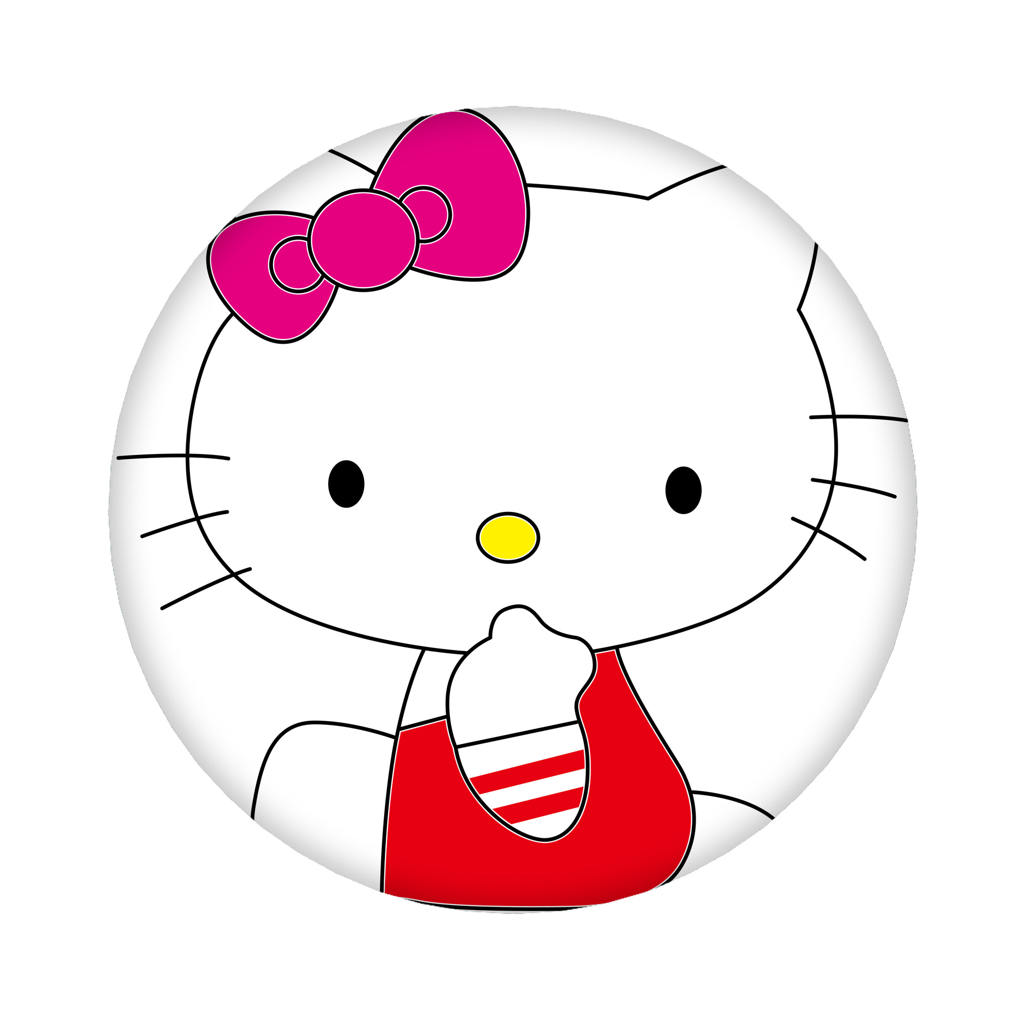 （画像用） Hello Kitty ハローキティ 6cm 缶バッジ 複数セット
