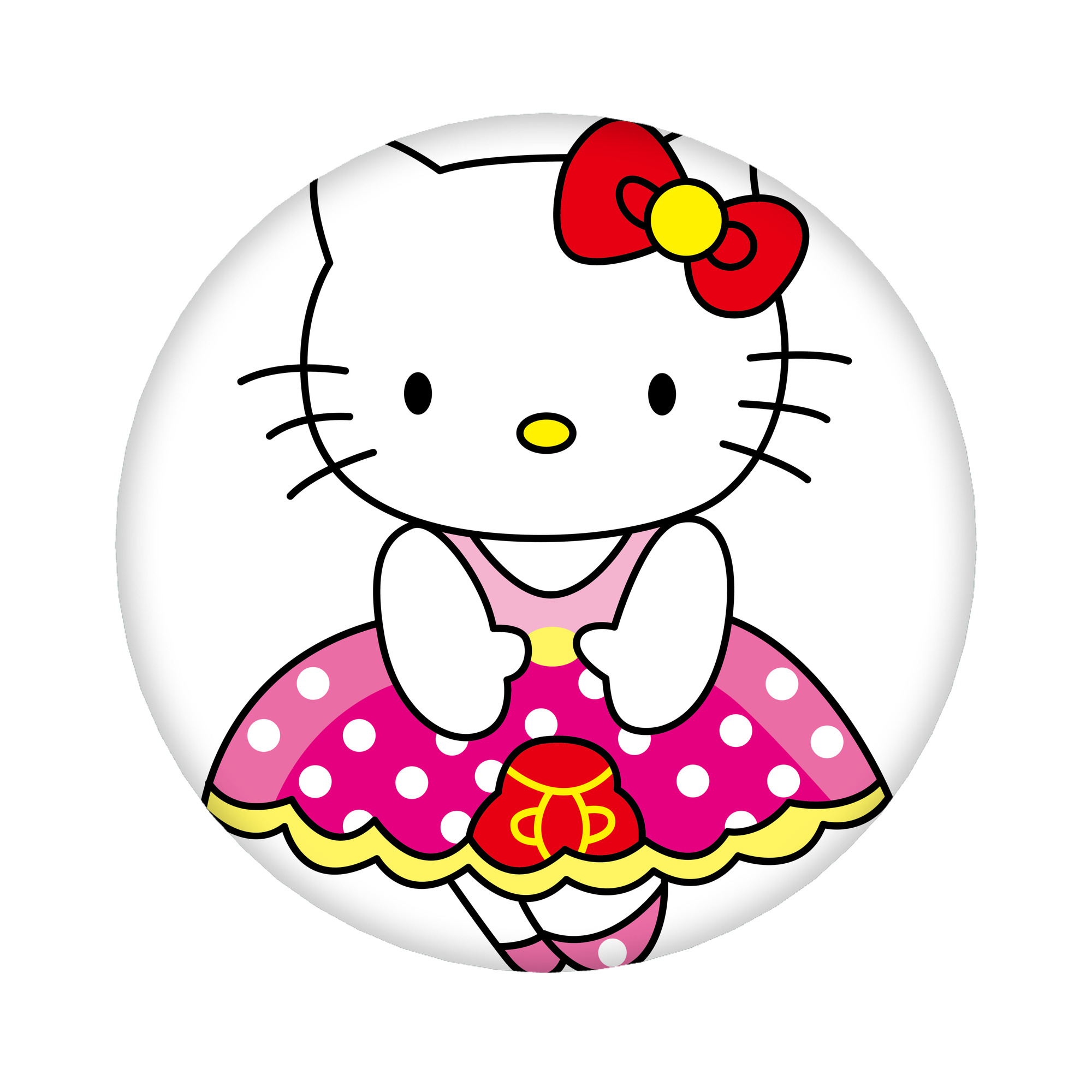 （画像用） Hello Kitty ハローキティ 6cm 缶バッジ 複数セット