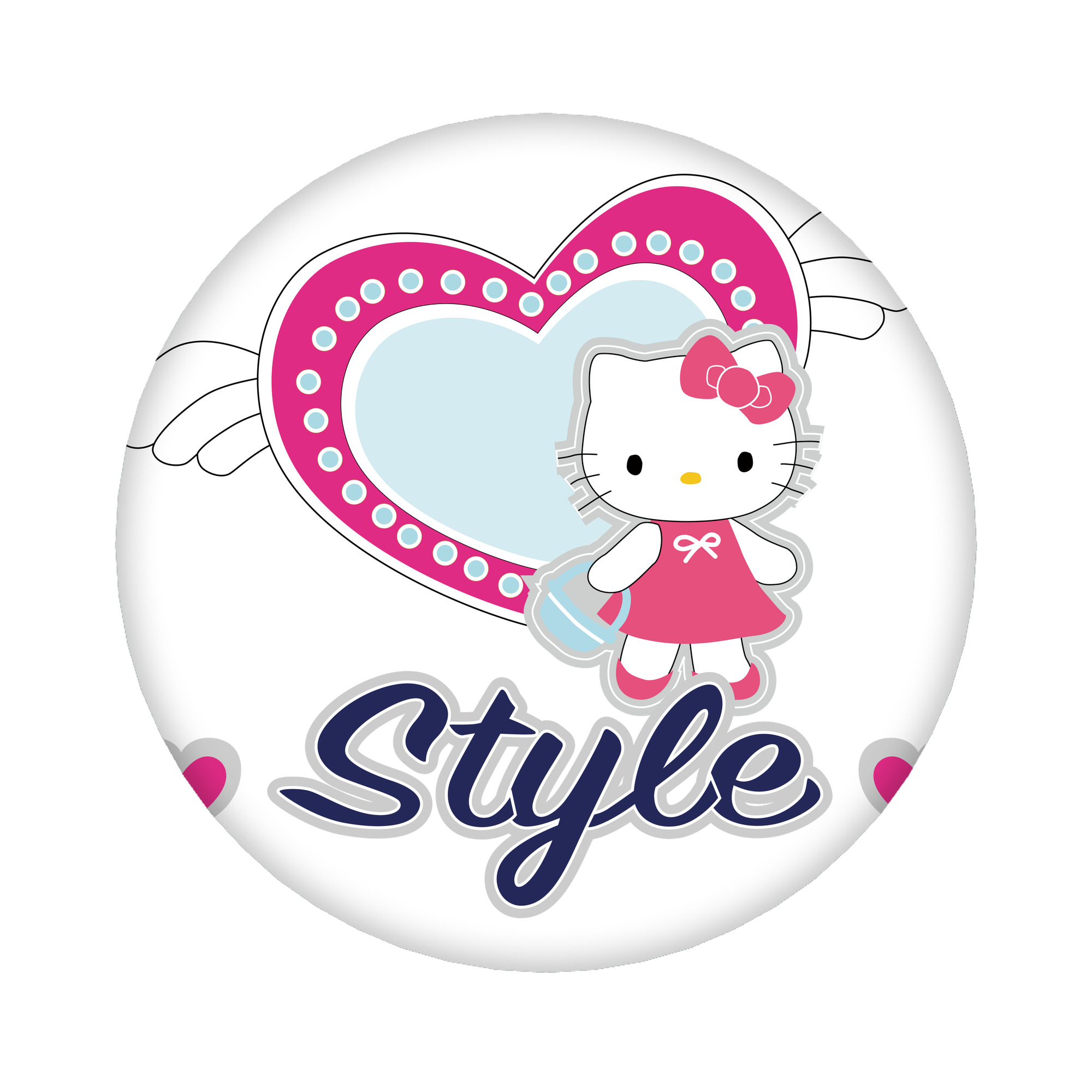 （画像用） Hello Kitty ハローキティ 6cm 缶バッジ 複数セット