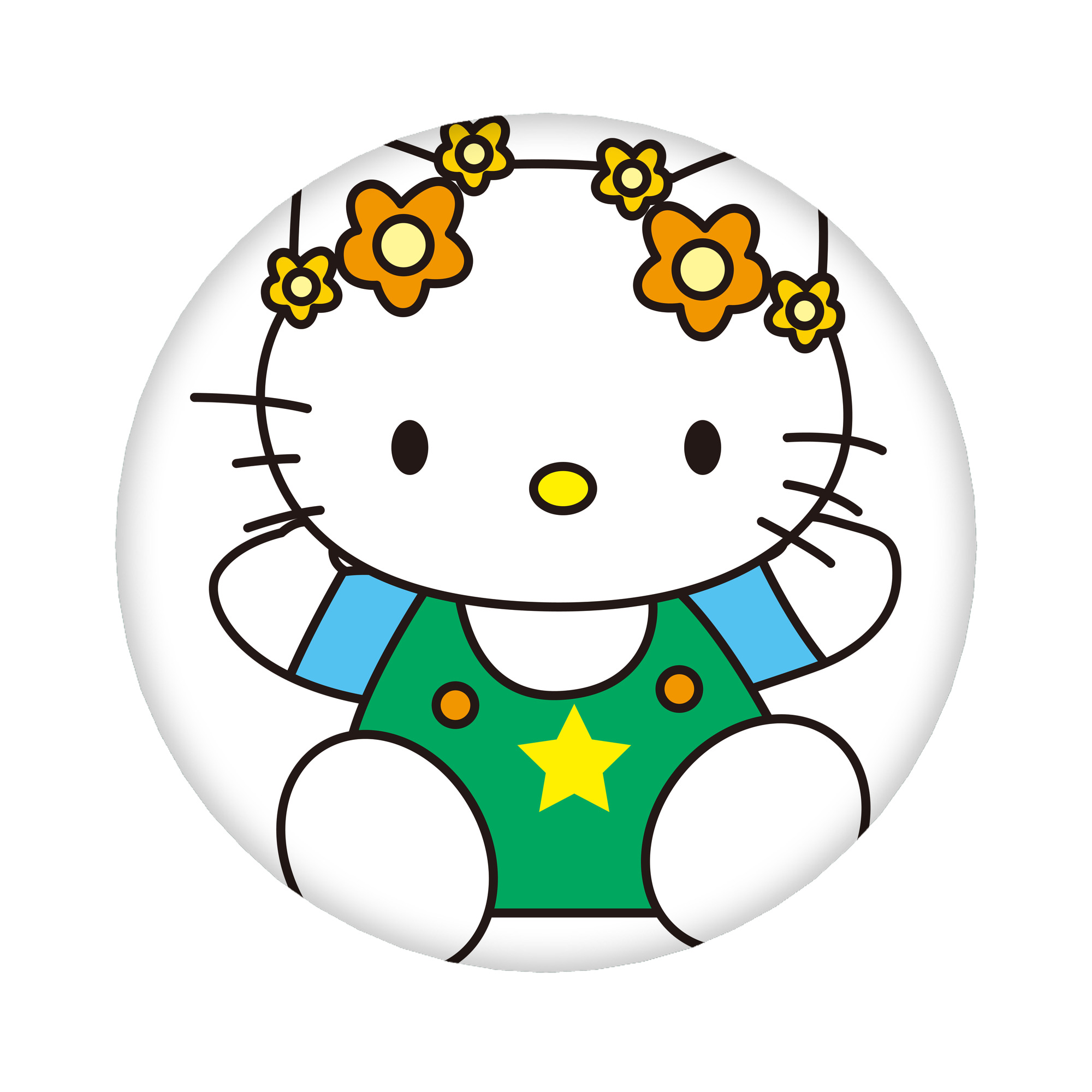 （画像用） Hello Kitty ハローキティ 6cm 缶バッジ 複数セット