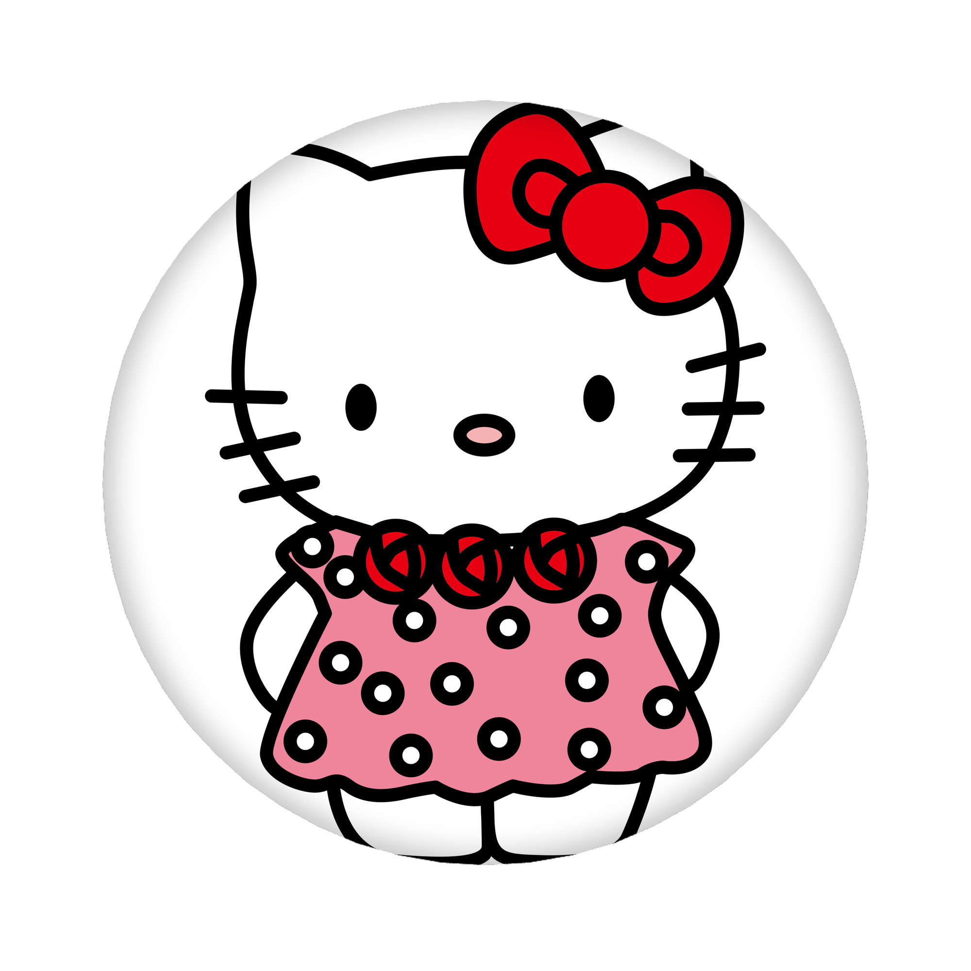 （画像用） Hello Kitty ハローキティ 6cm 缶バッジ 複数セット