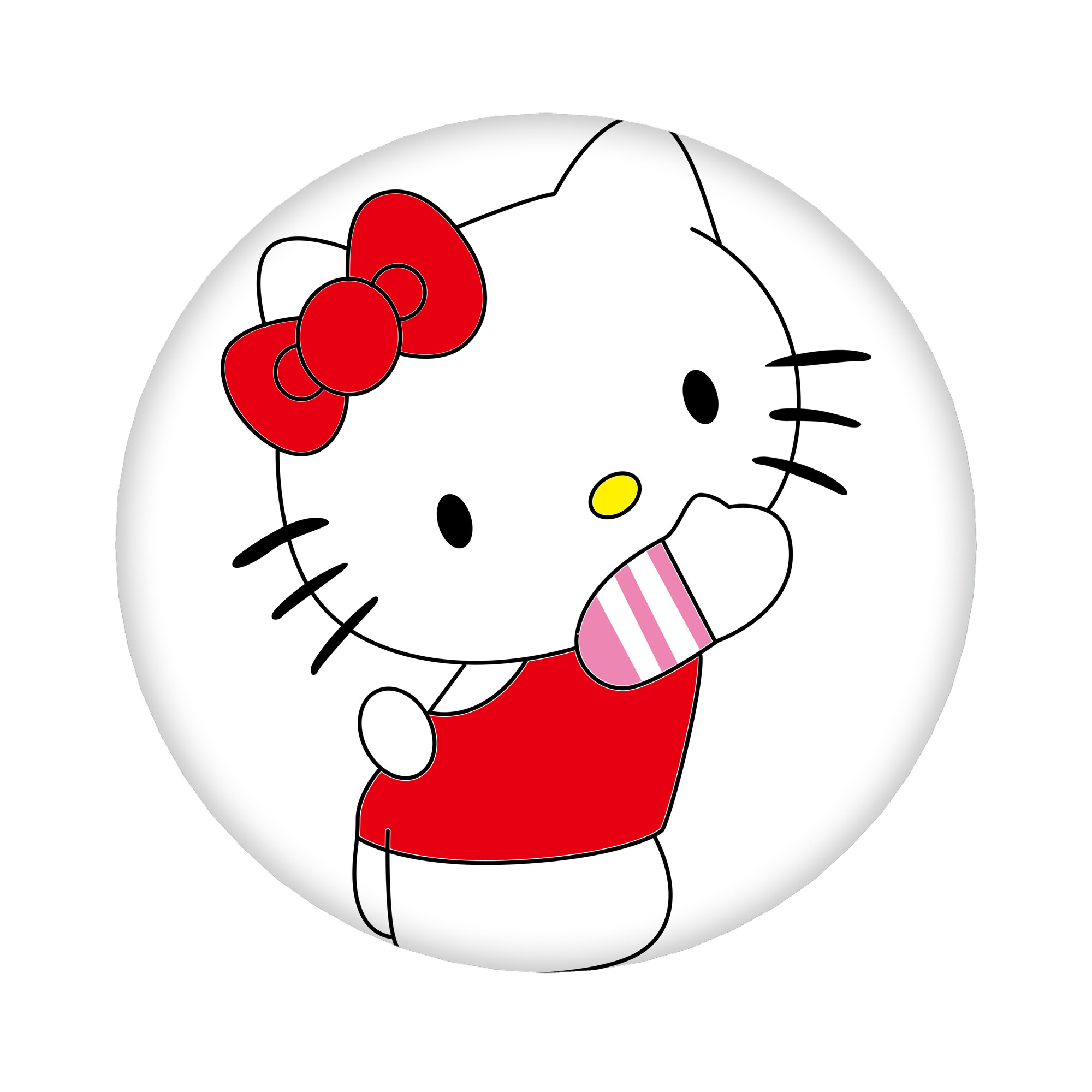 （画像用） Hello Kitty ハローキティ 6cm 缶バッジ 複数セット