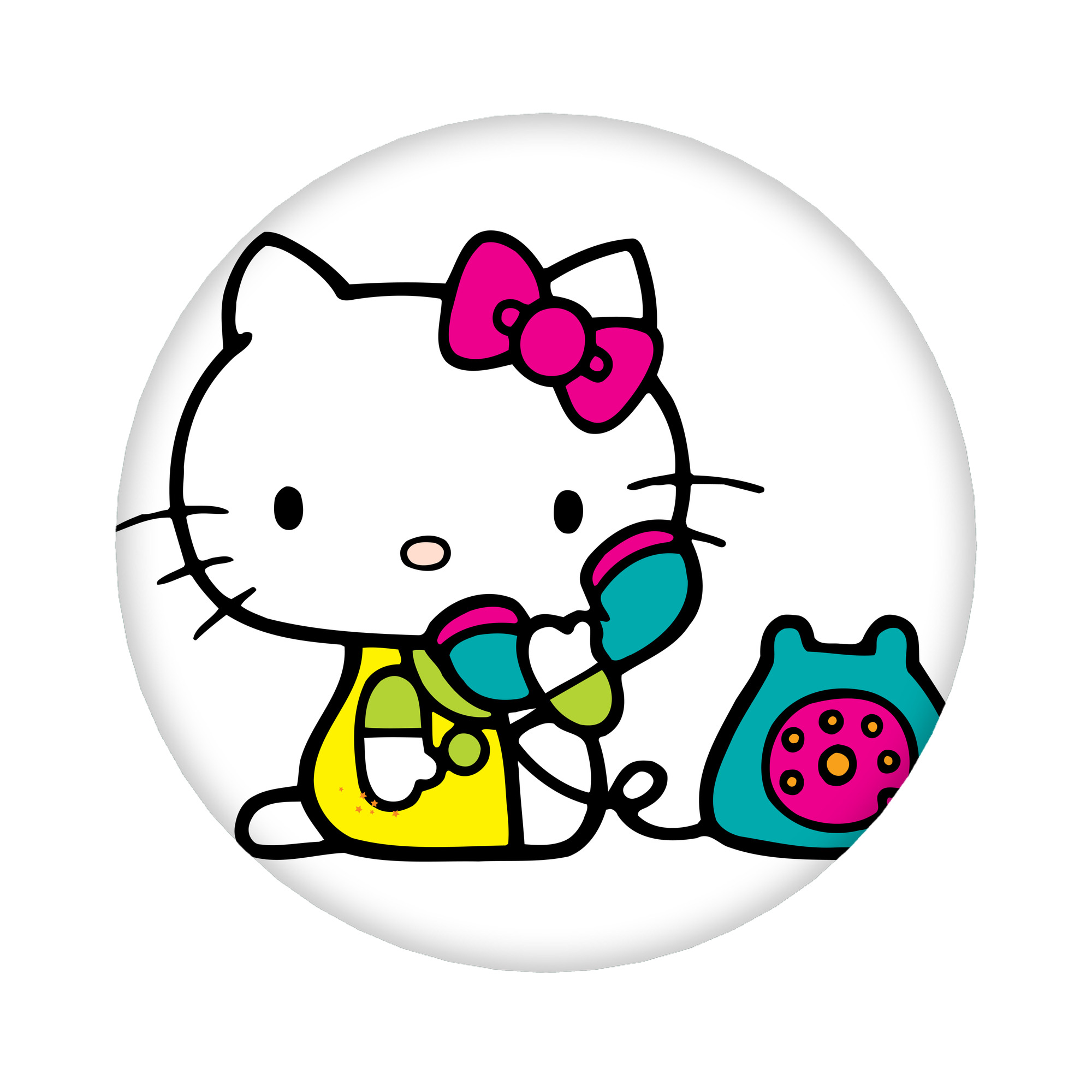 （画像用） Hello Kitty ハローキティ 6cm 缶バッジ 複数セット