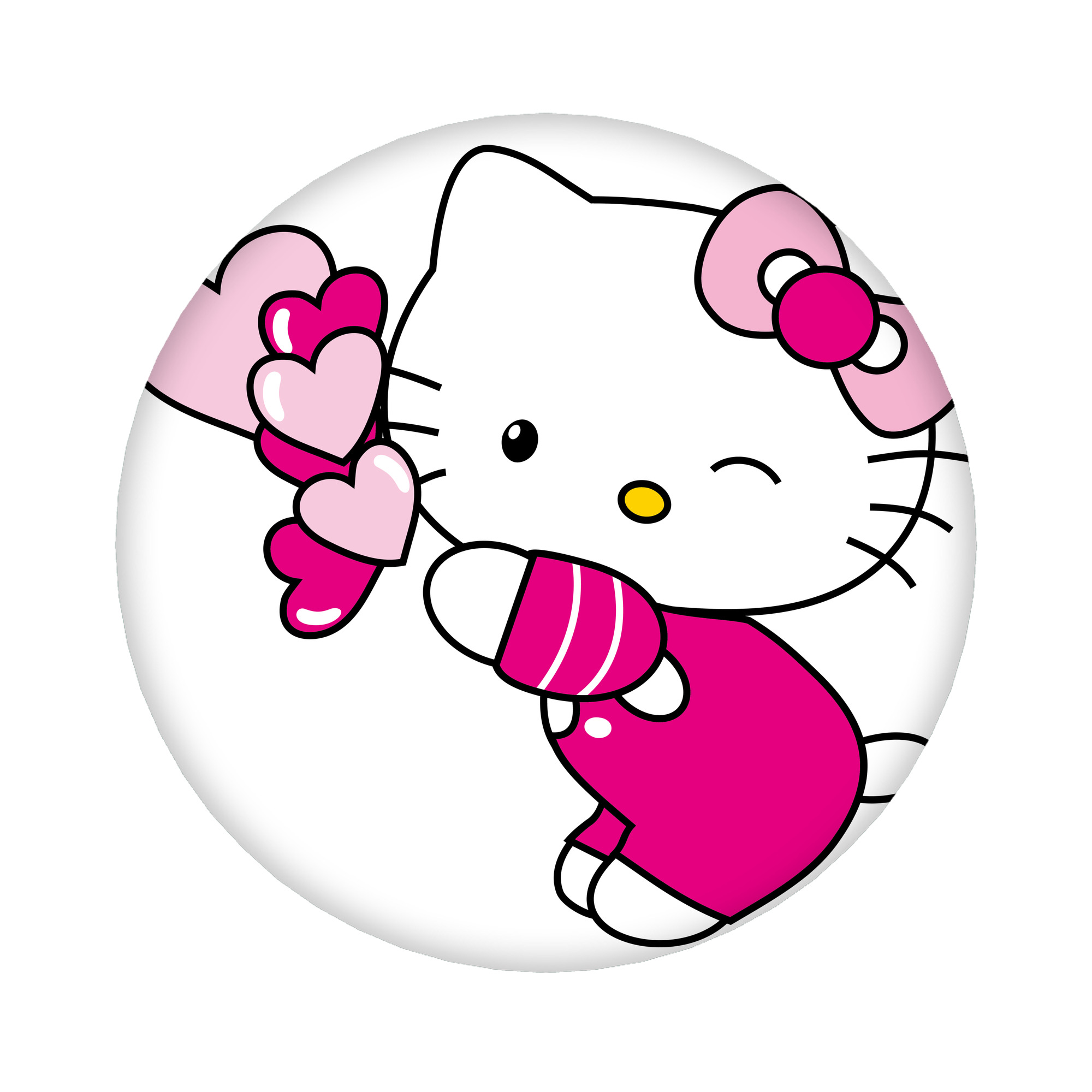 （画像用） Hello Kitty ハローキティ 6cm 缶バッジ 複数セット