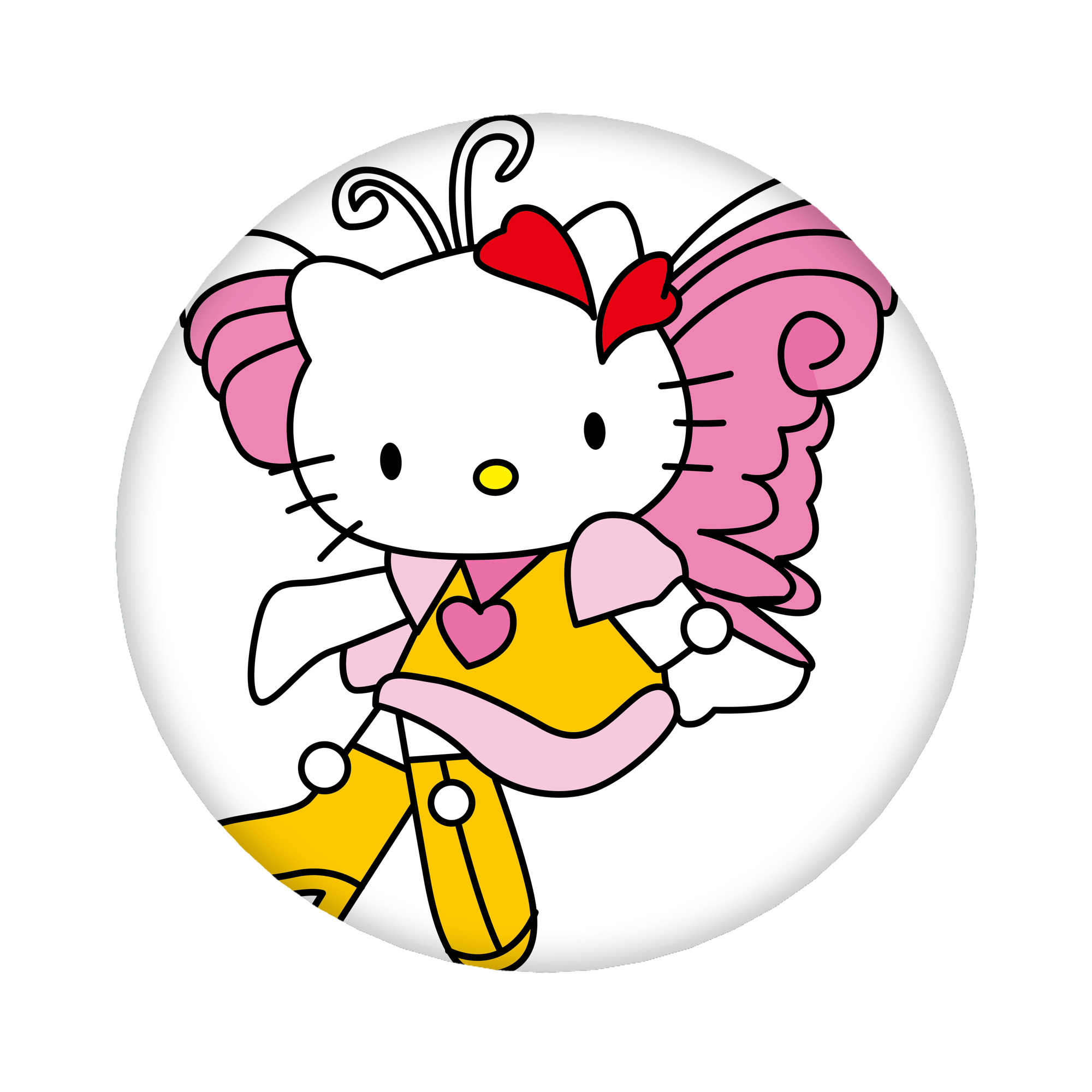 （画像用） Hello Kitty ハローキティ 6cm 缶バッジ 複数セット