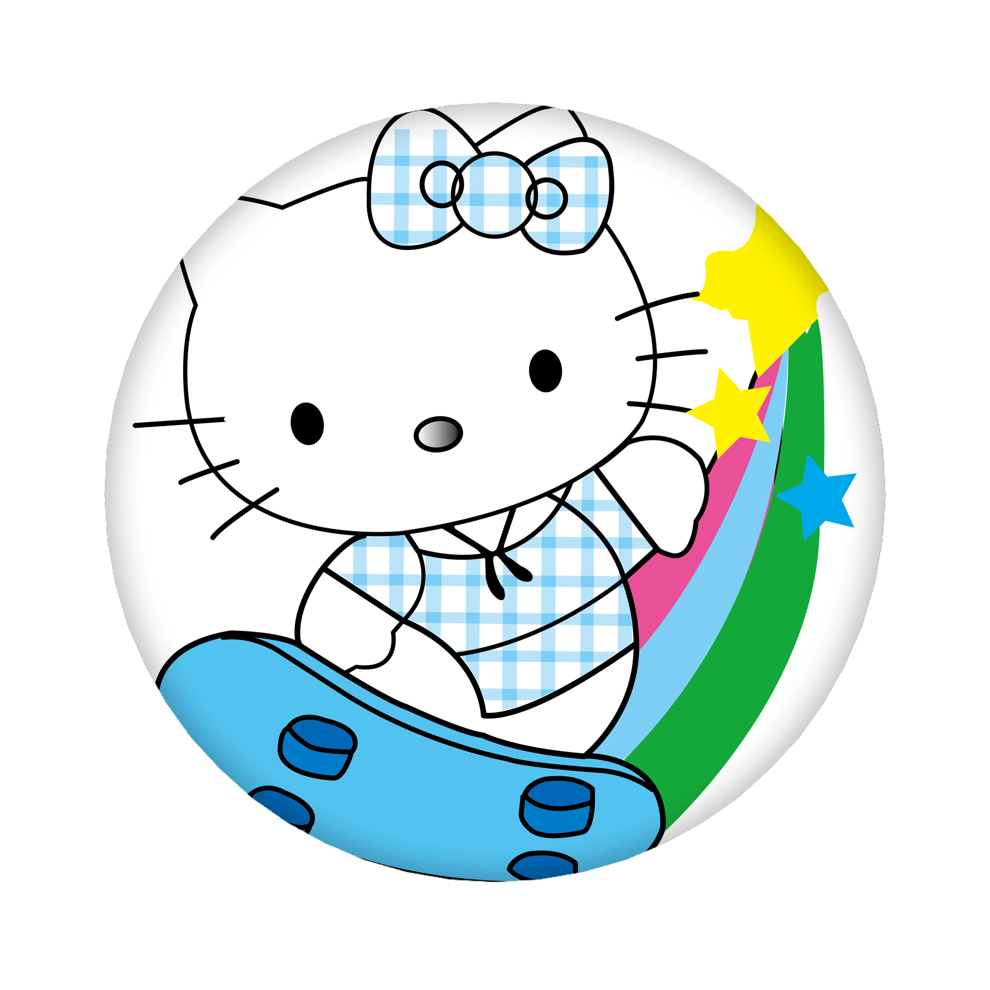 （画像用） Hello Kitty ハローキティ 6cm 缶バッジ 複数セット