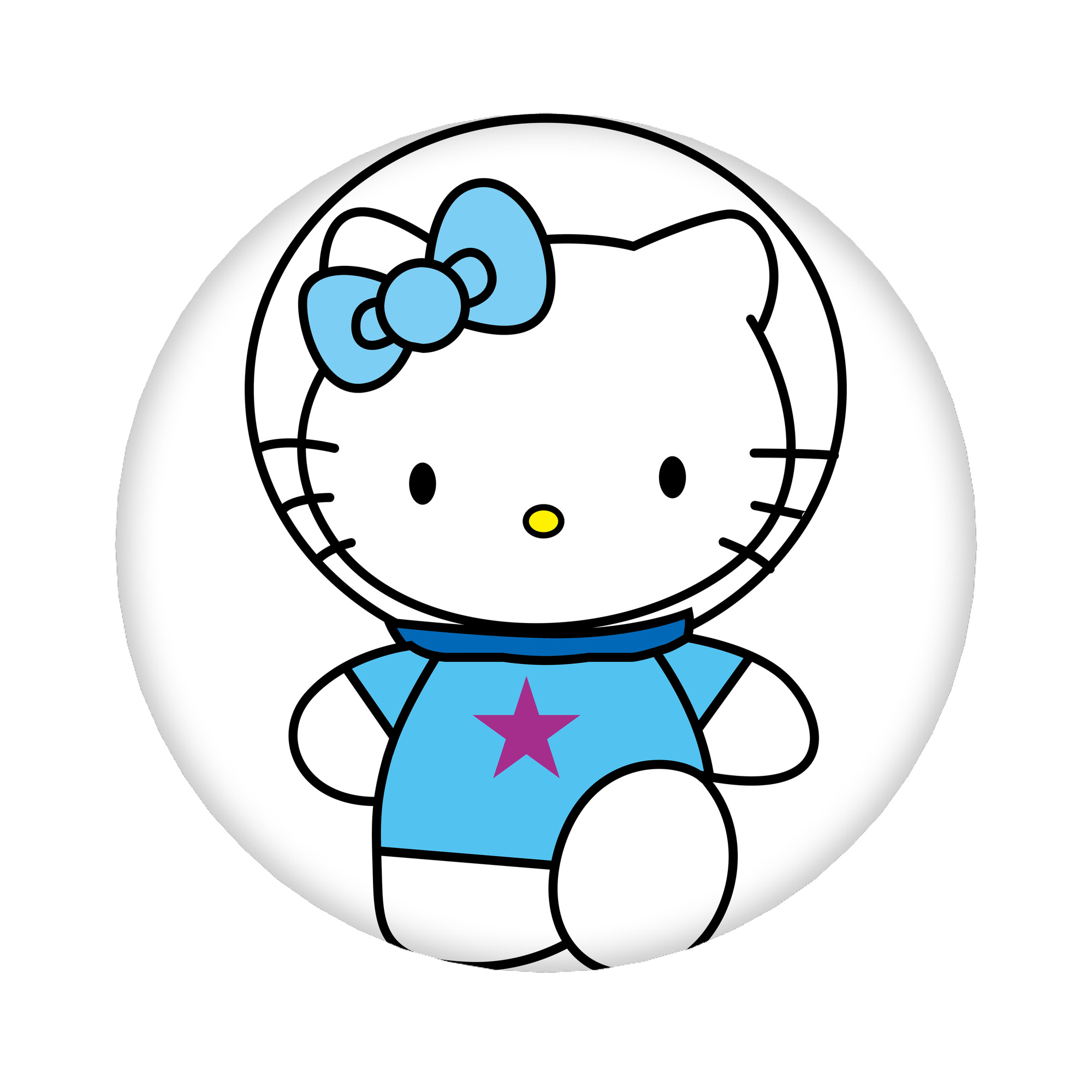 （画像用） Hello Kitty ハローキティ 6cm 缶バッジ 複数セット