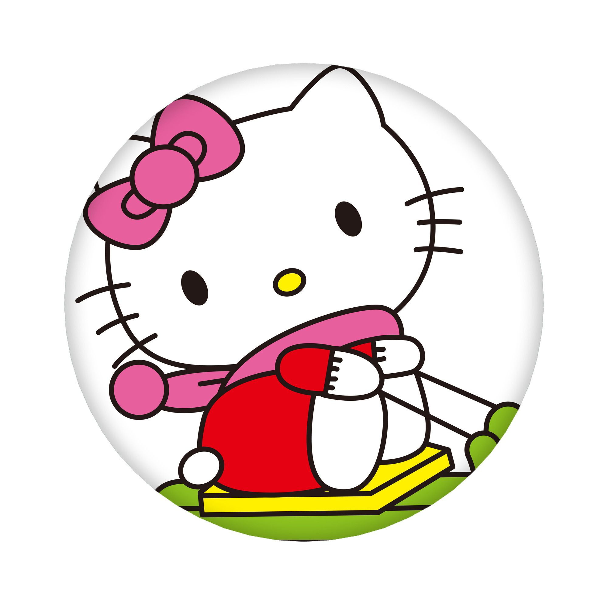 （画像用） Hello Kitty ハローキティ 6cm 缶バッジ 複数セット
