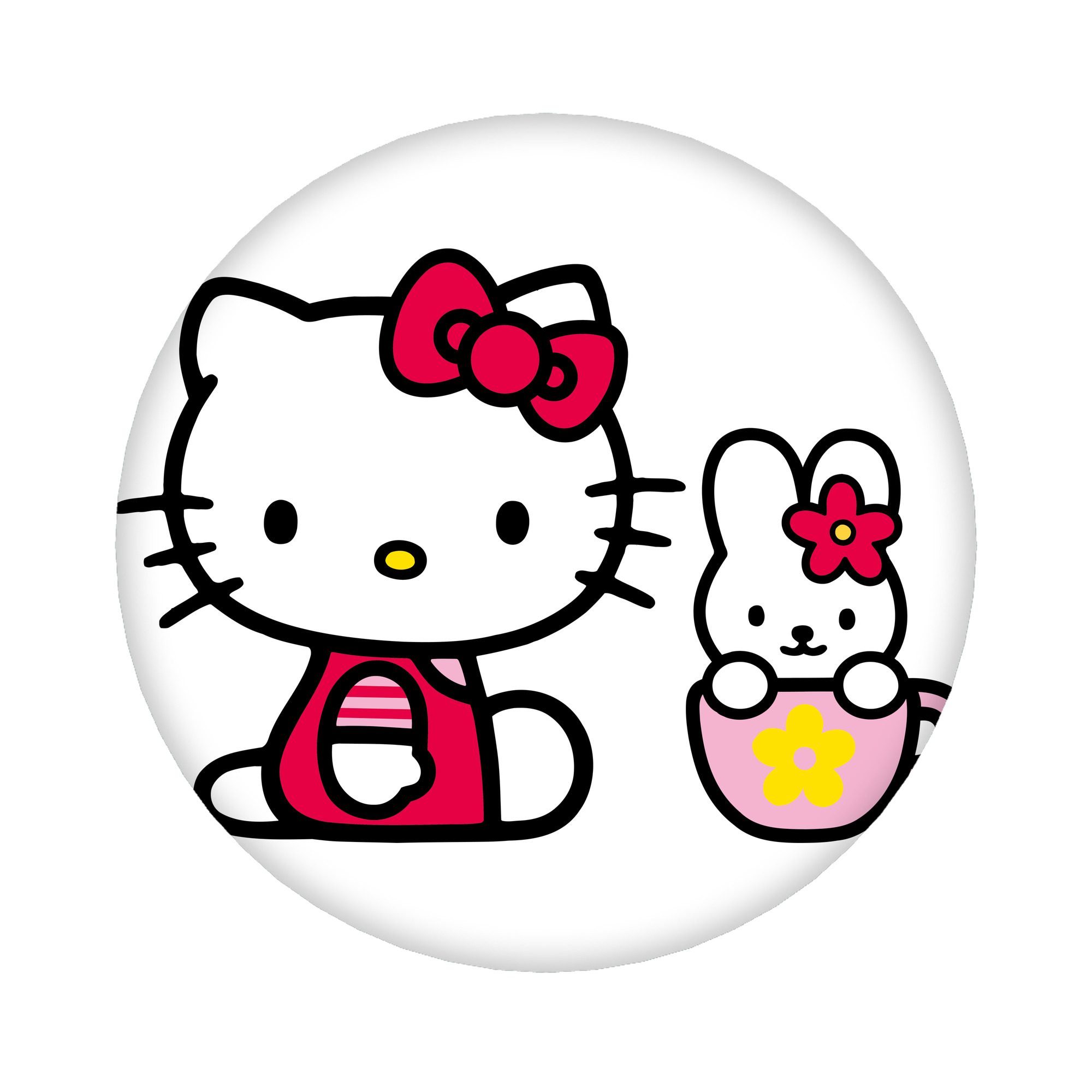 （画像用） Hello Kitty ハローキティ 6cm 缶バッジ 複数セット