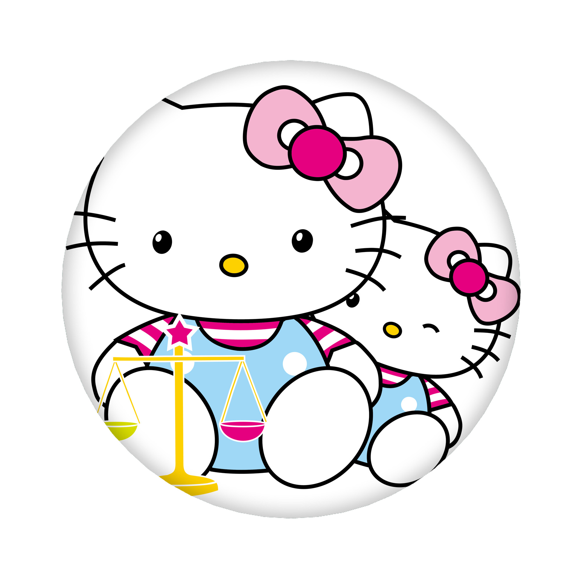 （画像用） Hello Kitty ハローキティ 6cm 缶バッジ 複数セット