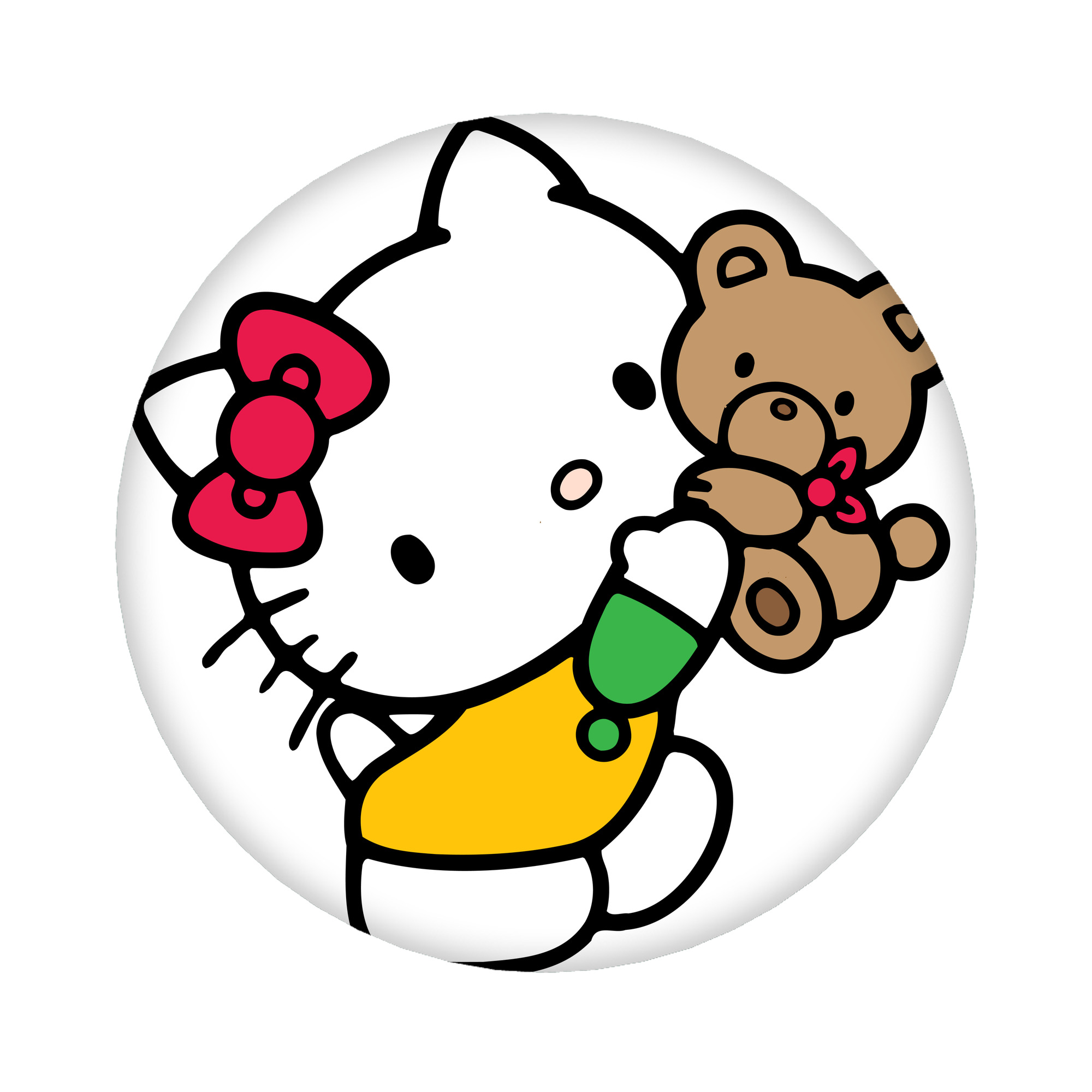 （画像用） Hello Kitty ハローキティ 6cm 缶バッジ 複数セット