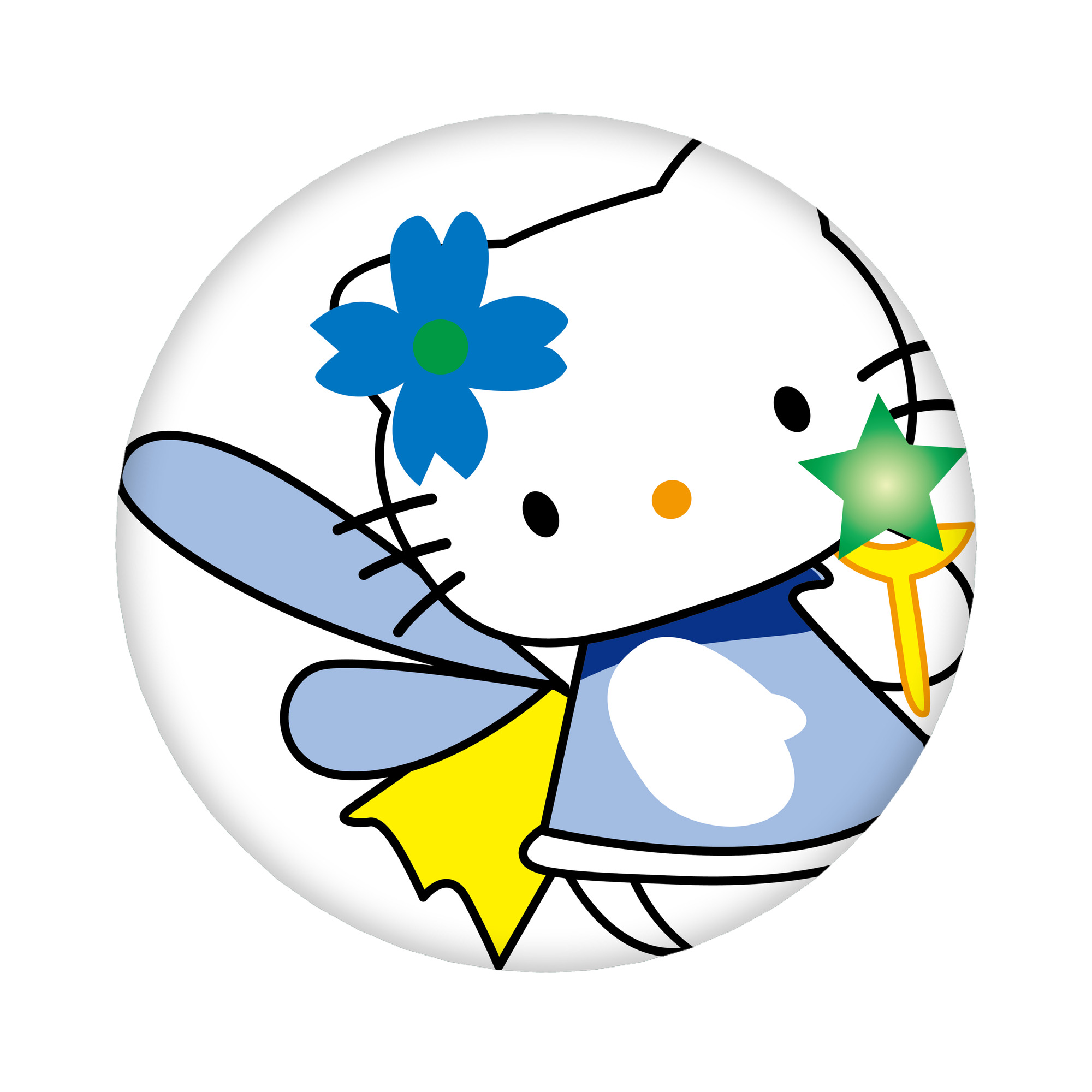 （画像用） Hello Kitty ハローキティ 6cm 缶バッジ 複数セット
