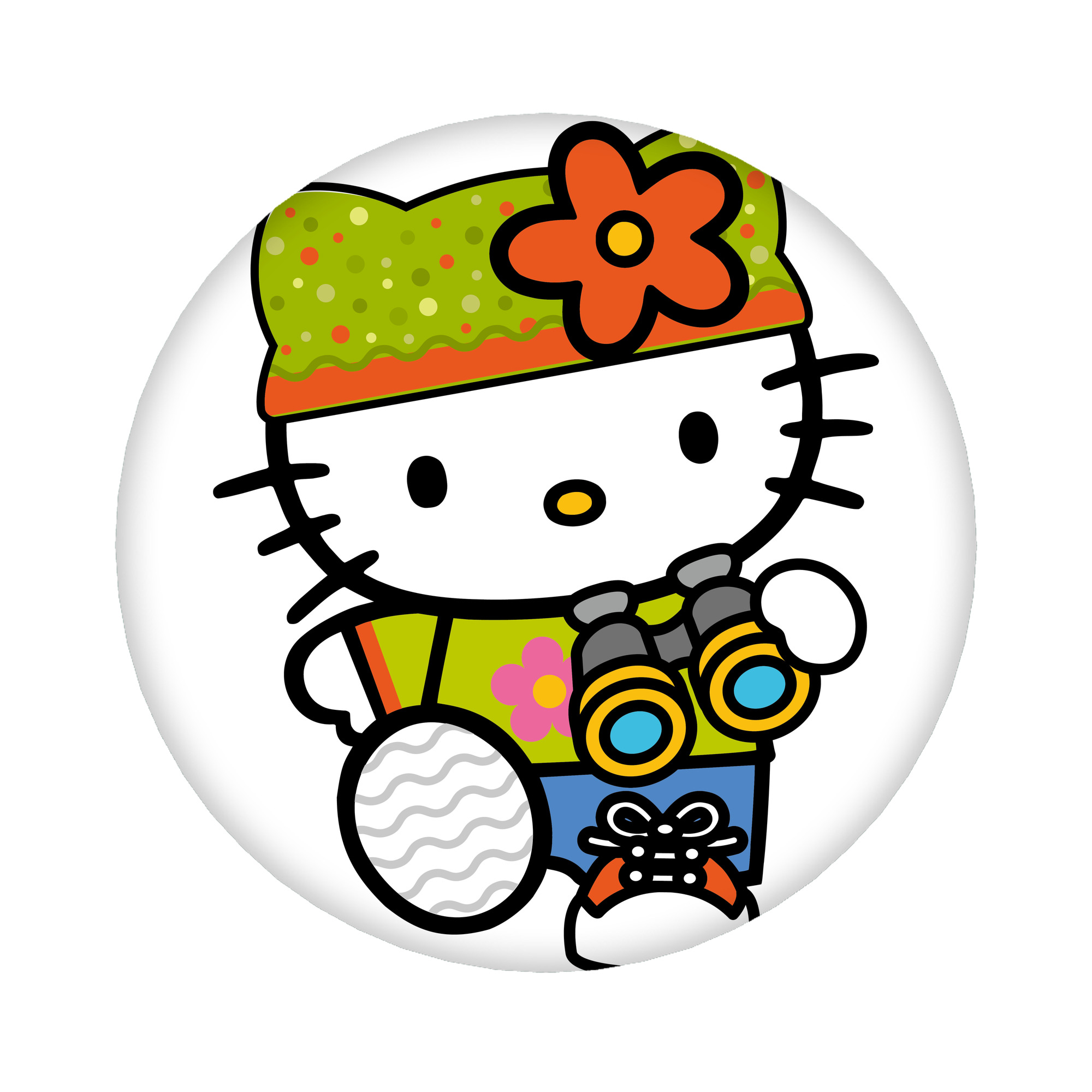 （画像用） Hello Kitty ハローキティ 6cm 缶バッジ 複数セット