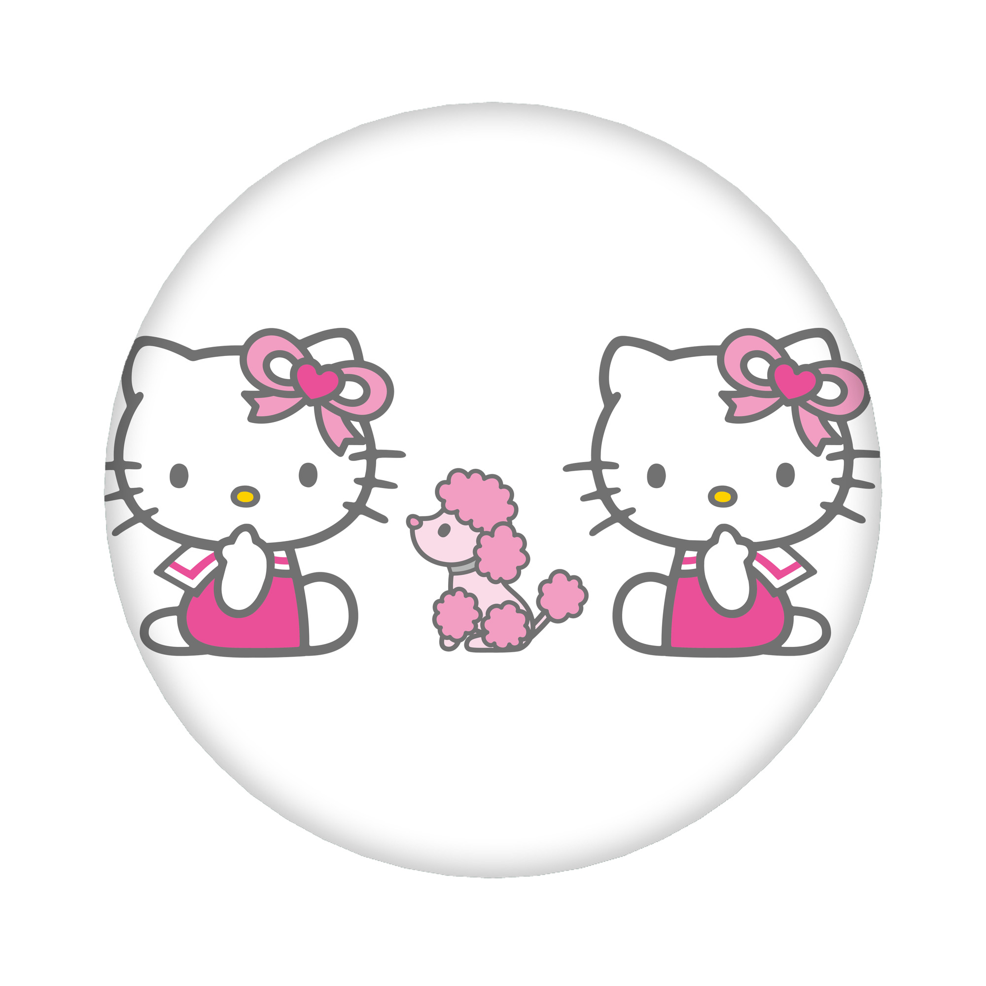 （画像用） Hello Kitty ハローキティ 6cm 缶バッジ 複数セット