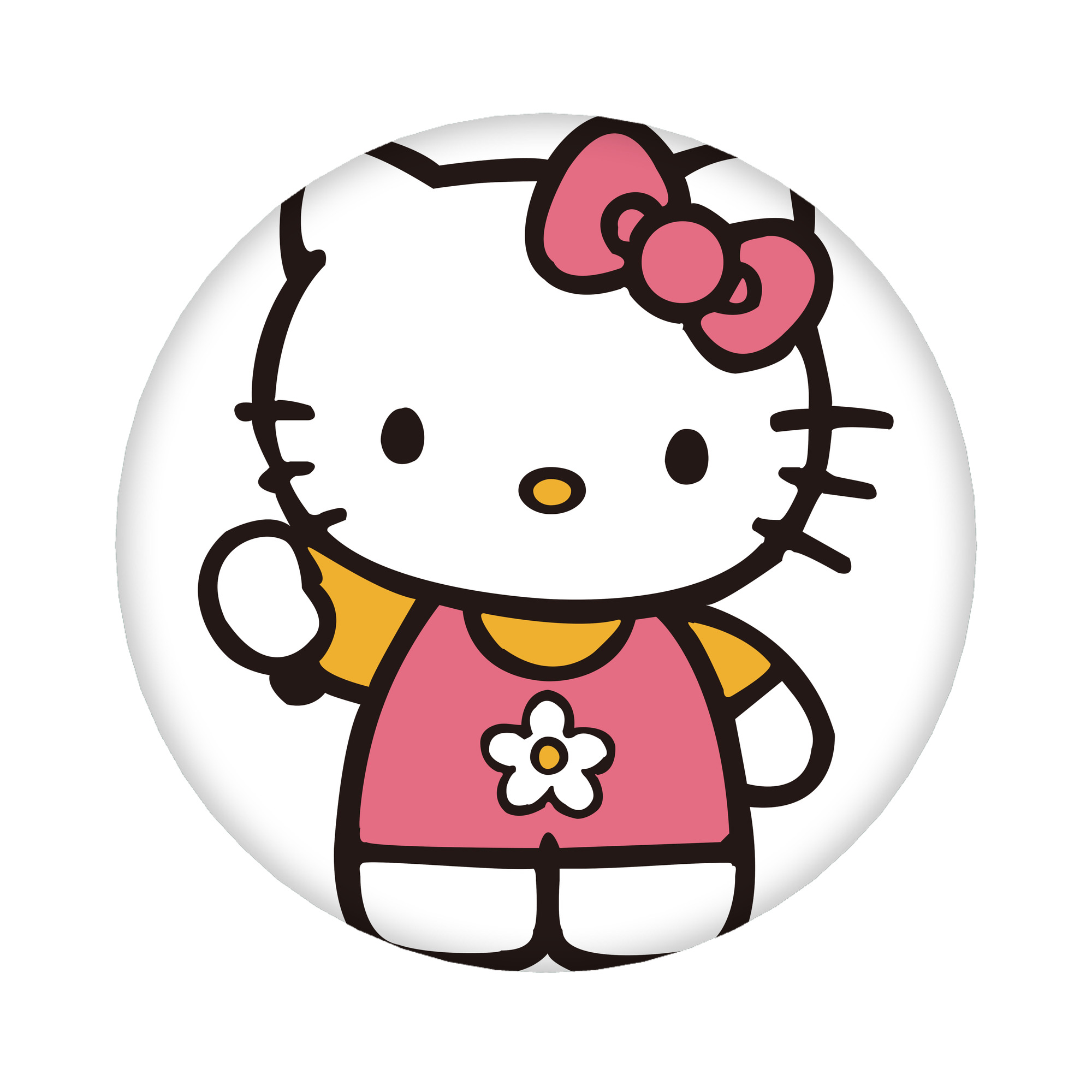 （画像用） Hello Kitty ハローキティ 6cm 缶バッジ 複数セット
