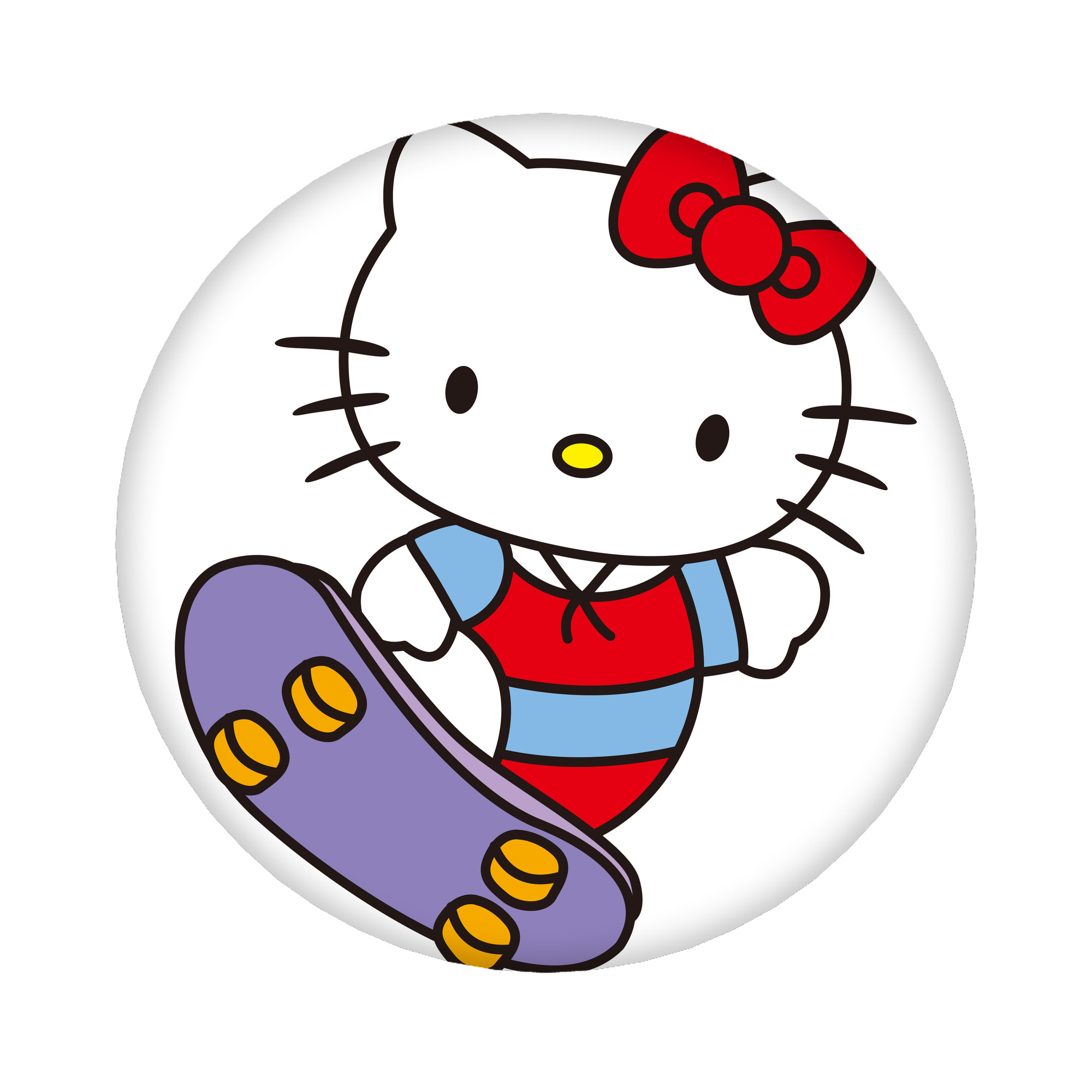 （画像用） Hello Kitty ハローキティ 6cm 缶バッジ 複数セット