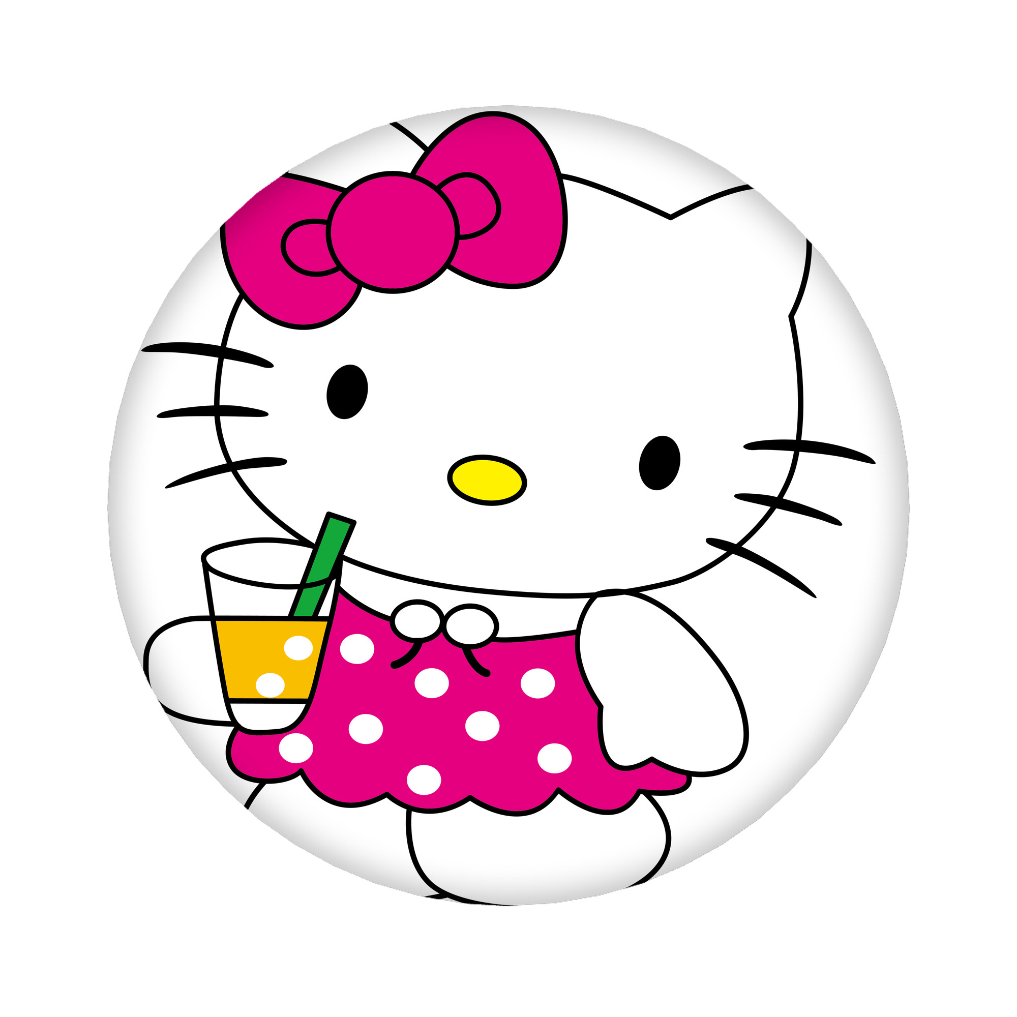 （画像用） Hello Kitty ハローキティ 6cm 缶バッジ 複数セット
