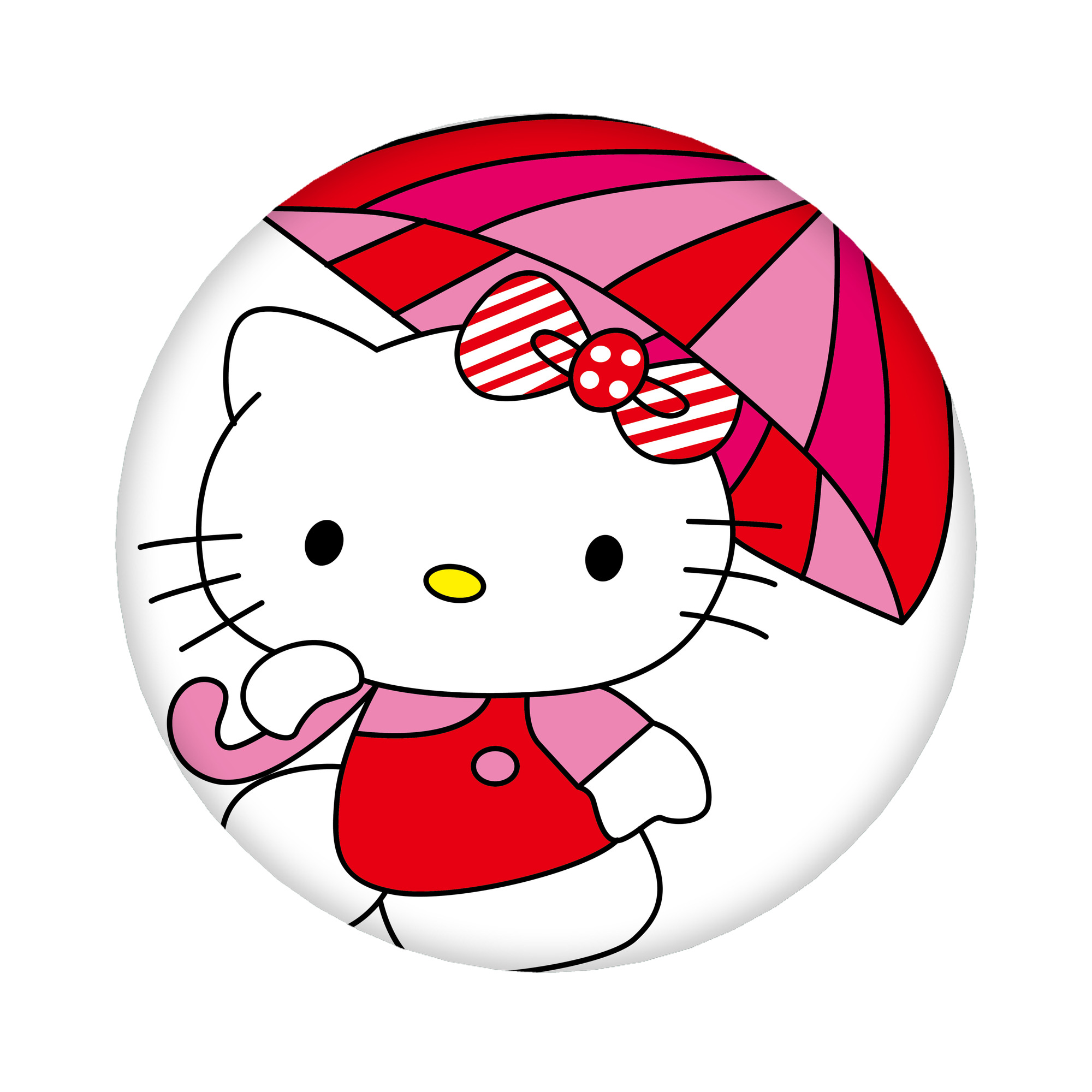 （画像用） Hello Kitty ハローキティ 6cm 缶バッジ 複数セット