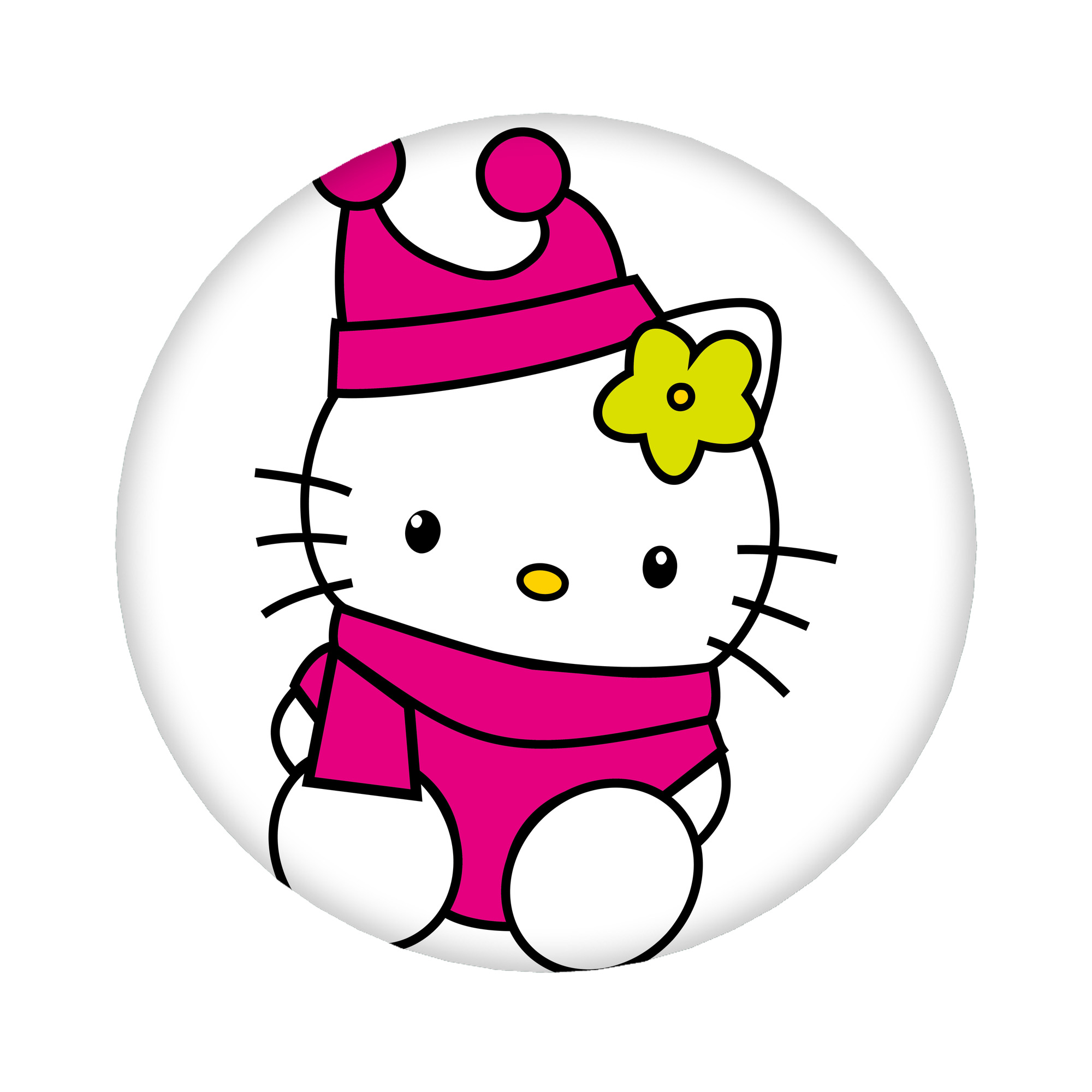 （画像用） Hello Kitty ハローキティ 6cm 缶バッジ 複数セット