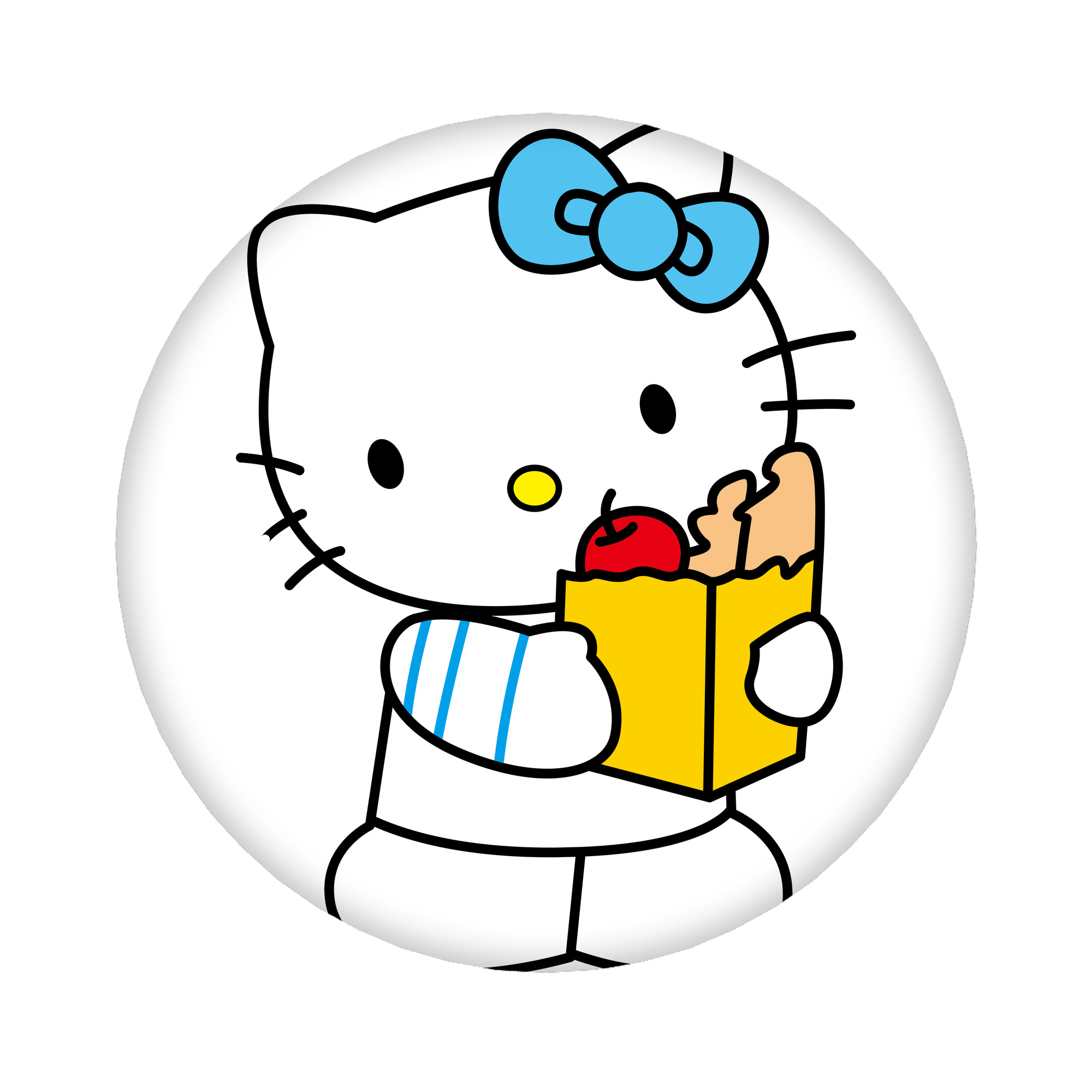 （画像用） Hello Kitty ハローキティ 6cm 缶バッジ 複数セット