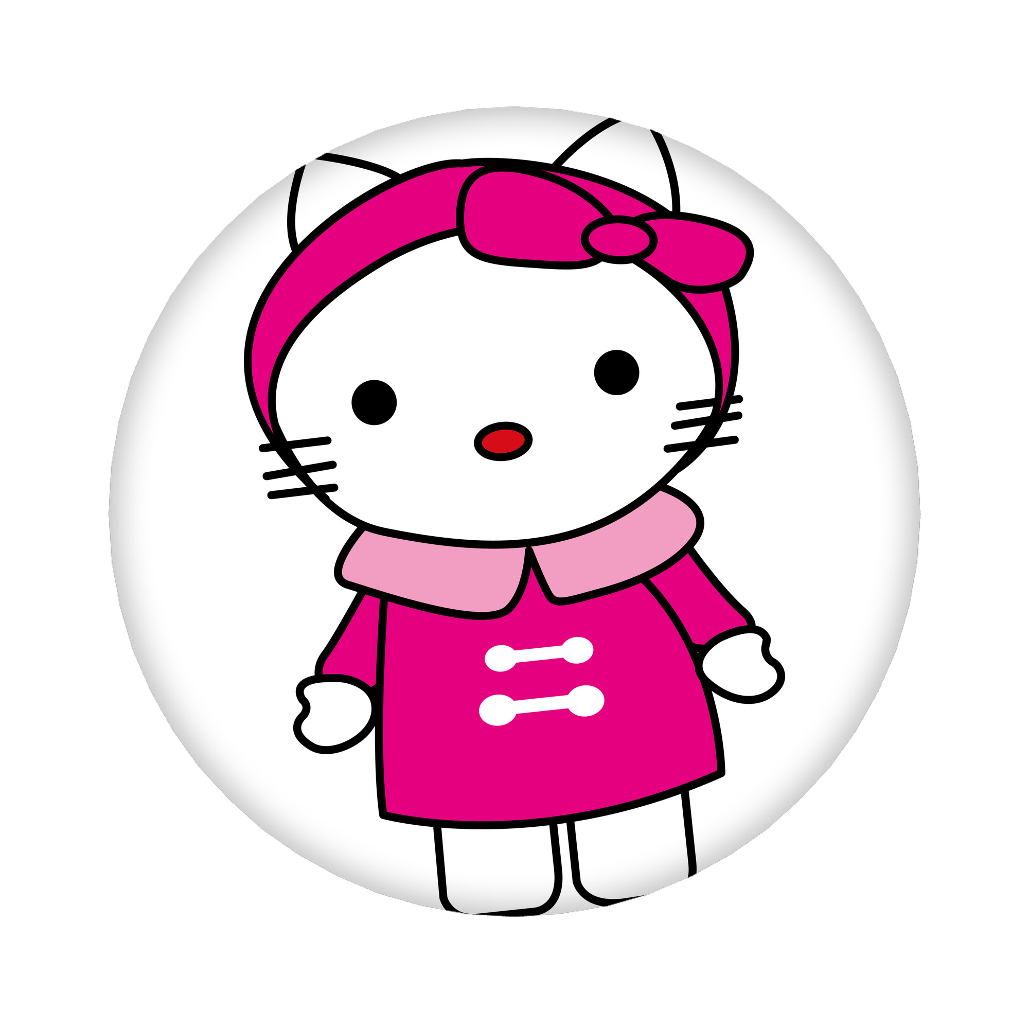 （画像用） Hello Kitty ハローキティ 6cm 缶バッジ 複数セット