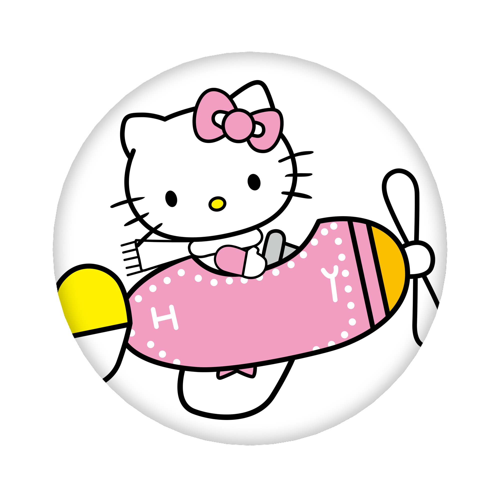 （画像用） Hello Kitty ハローキティ 6cm 缶バッジ 複数セット