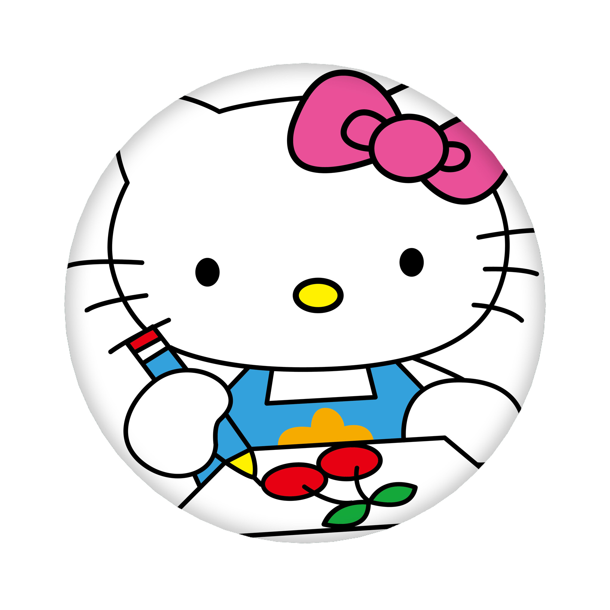 （画像用） Hello Kitty ハローキティ 6cm 缶バッジ 複数セット