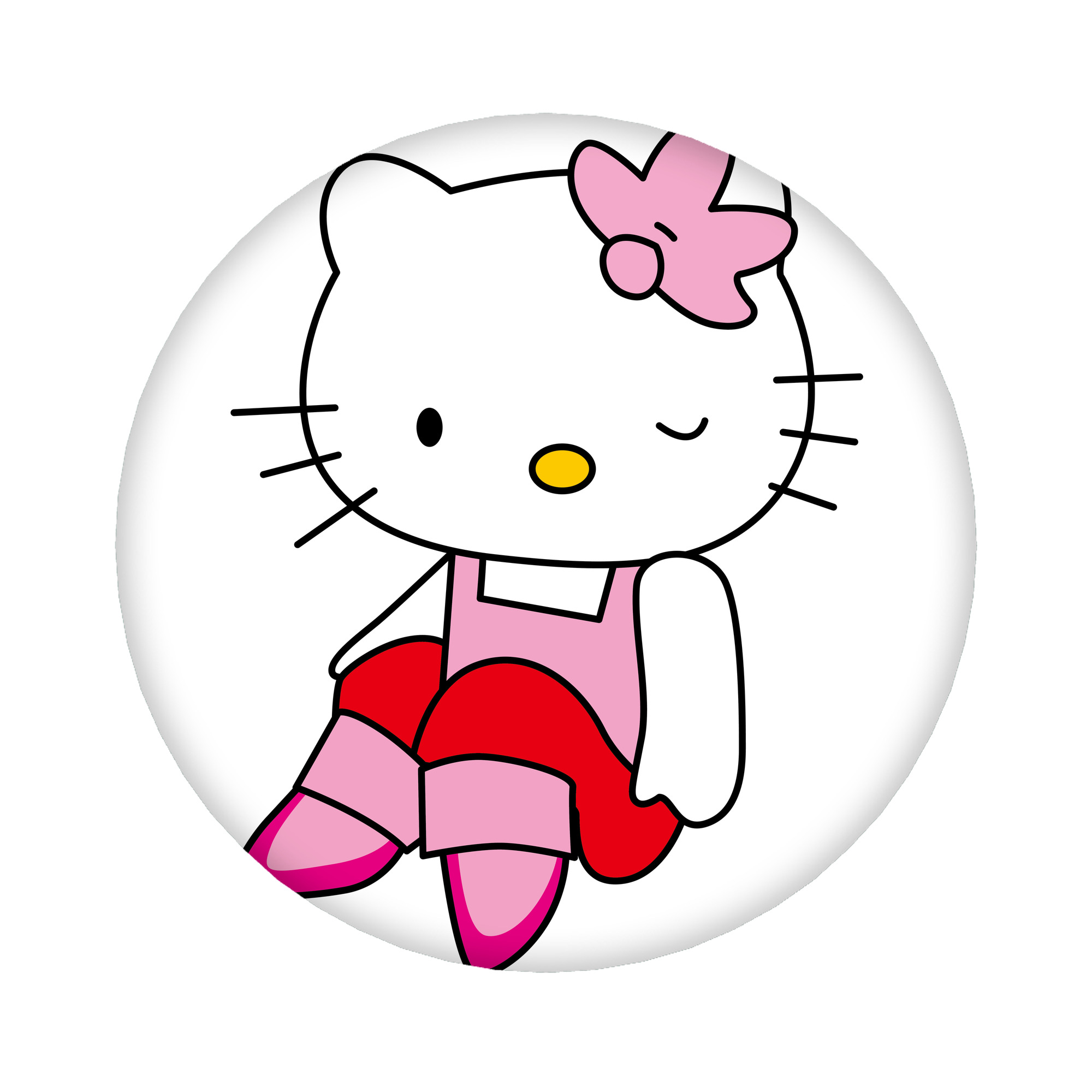 （画像用） Hello Kitty ハローキティ 6cm 缶バッジ 複数セット