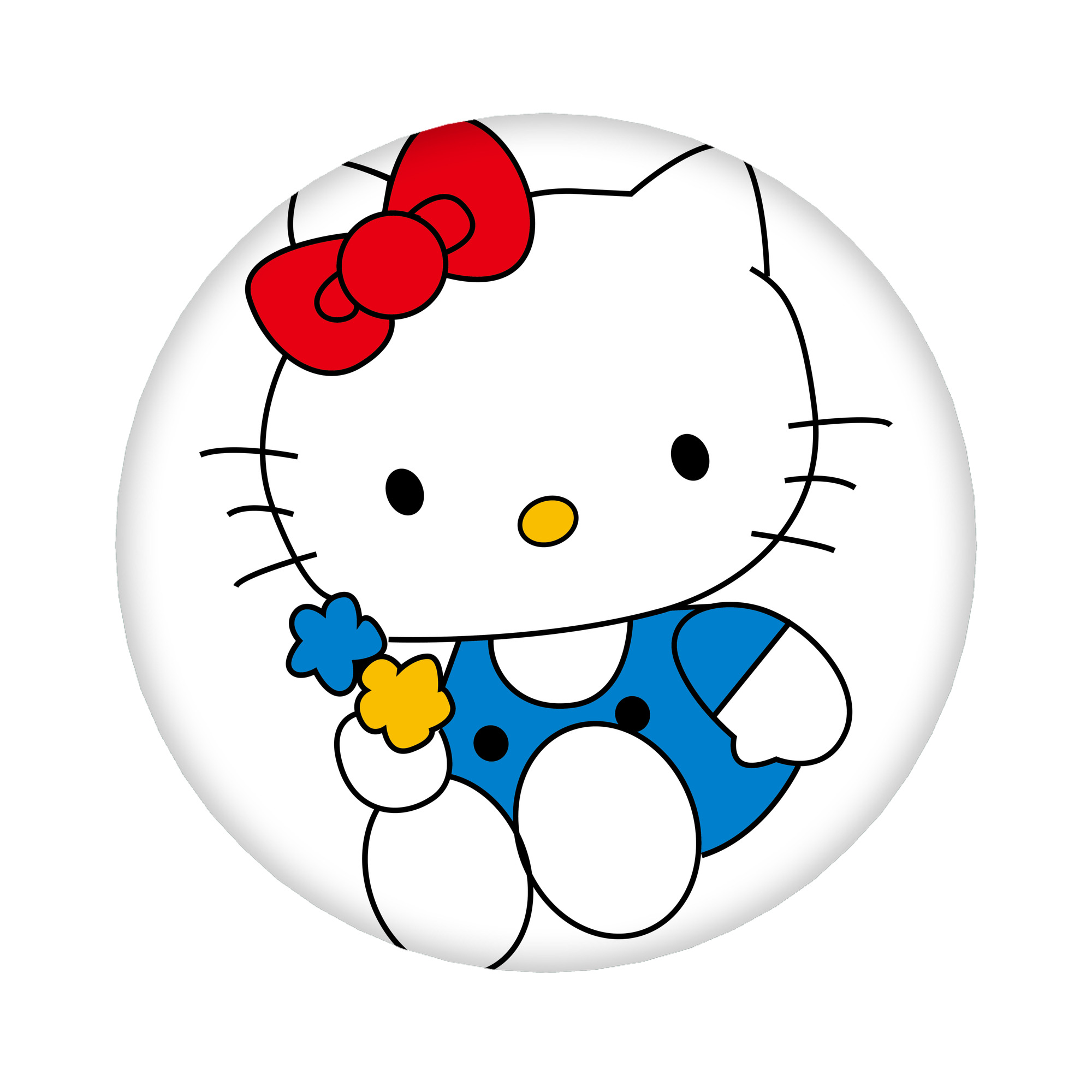 （画像用） Hello Kitty ハローキティ 6cm 缶バッジ 複数セット