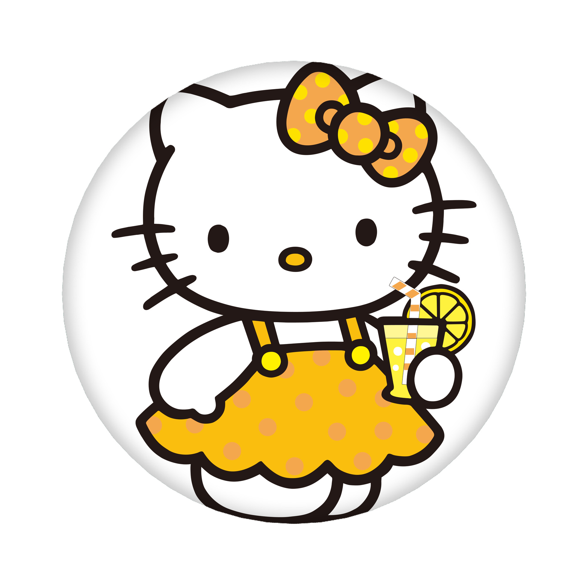 （画像用） Hello Kitty ハローキティ 6cm 缶バッジ 複数セット