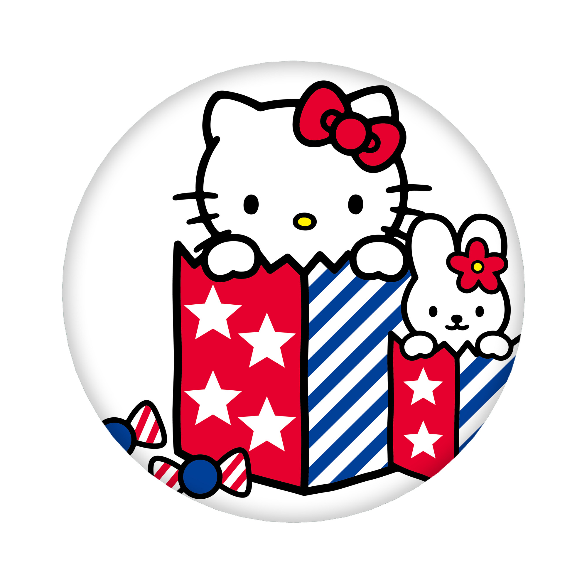（画像用） Hello Kitty ハローキティ 6cm 缶バッジ 複数セット