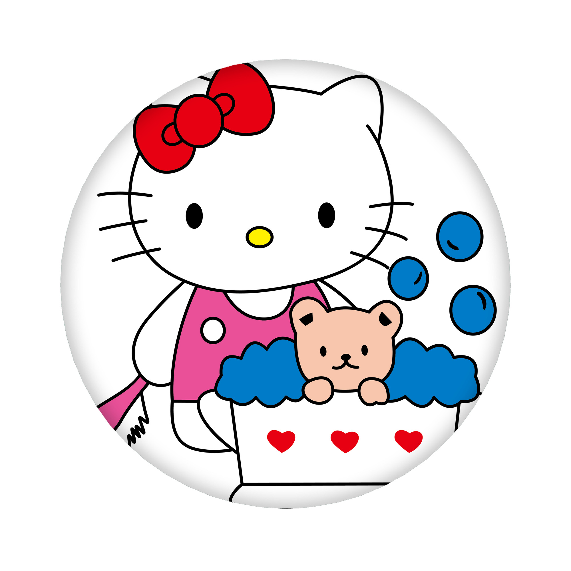 （画像用） Hello Kitty ハローキティ 6cm 缶バッジ 複数セット