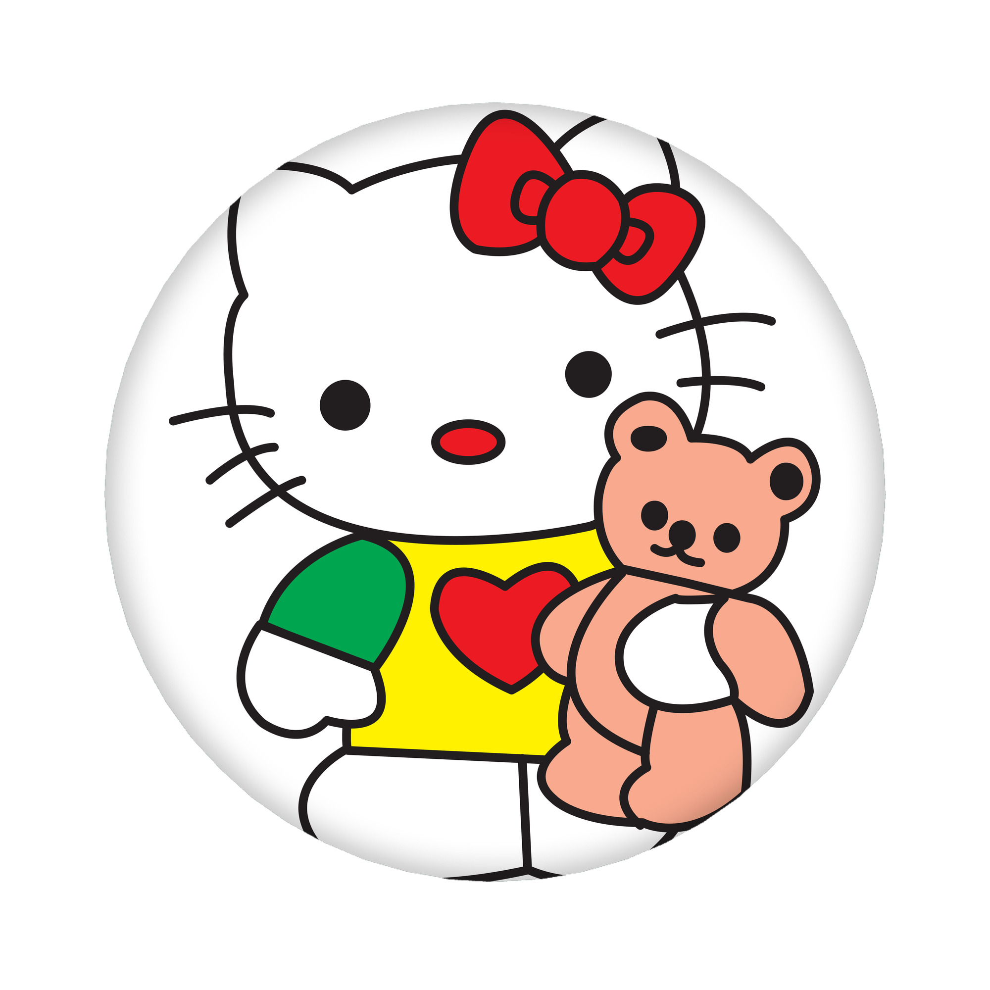 （画像用） Hello Kitty ハローキティ 6cm 缶バッジ 複数セット